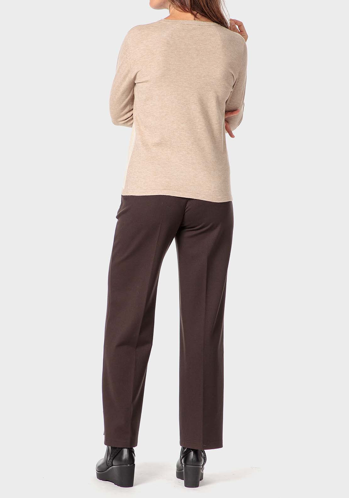 Punt Roma Ponte Di Roma Trousers - Brown 4 Shaws Department Stores
