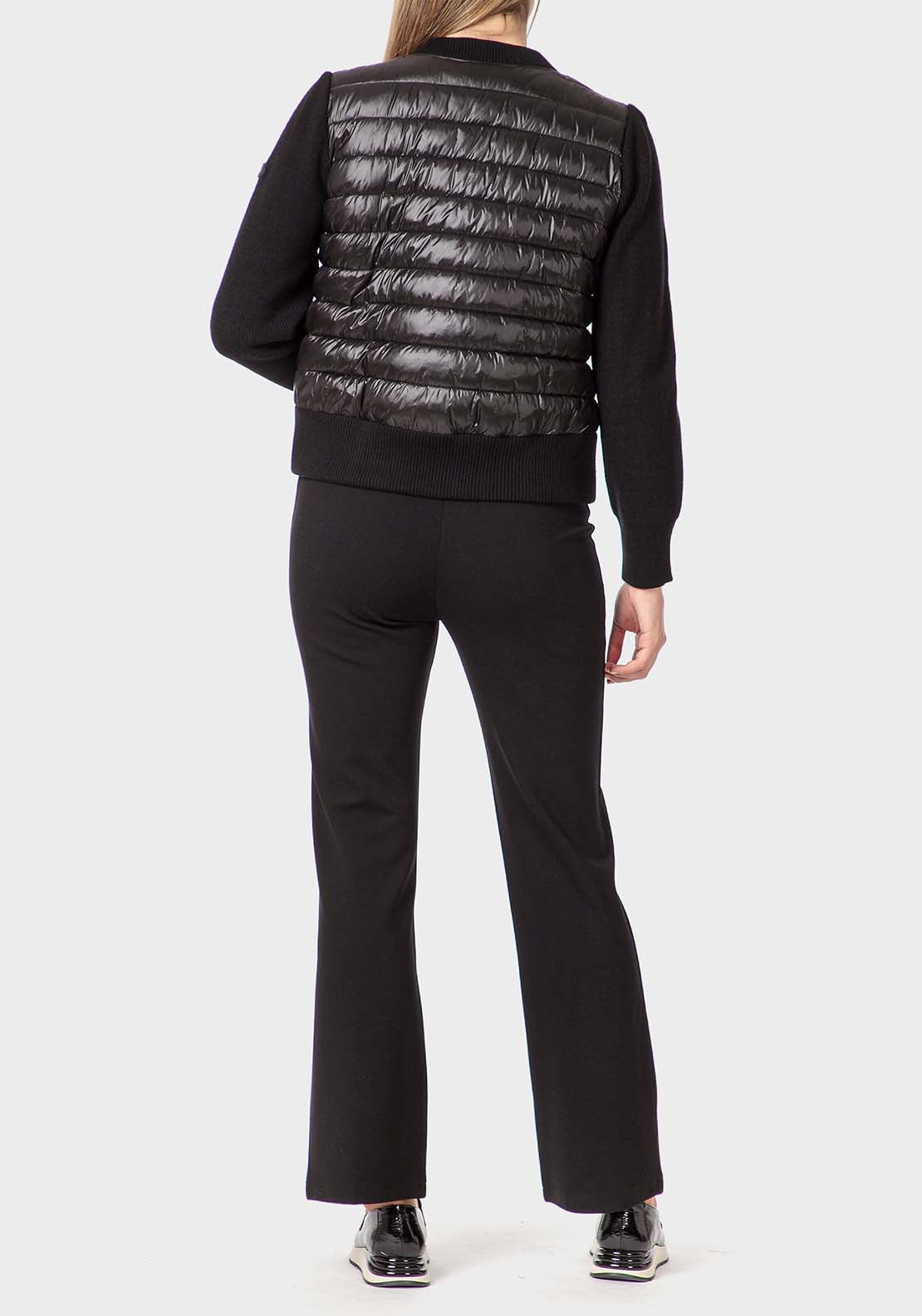 Punt Roma Wide Leg Ponte Di Roma Trousers - Black 3 Shaws Department Stores