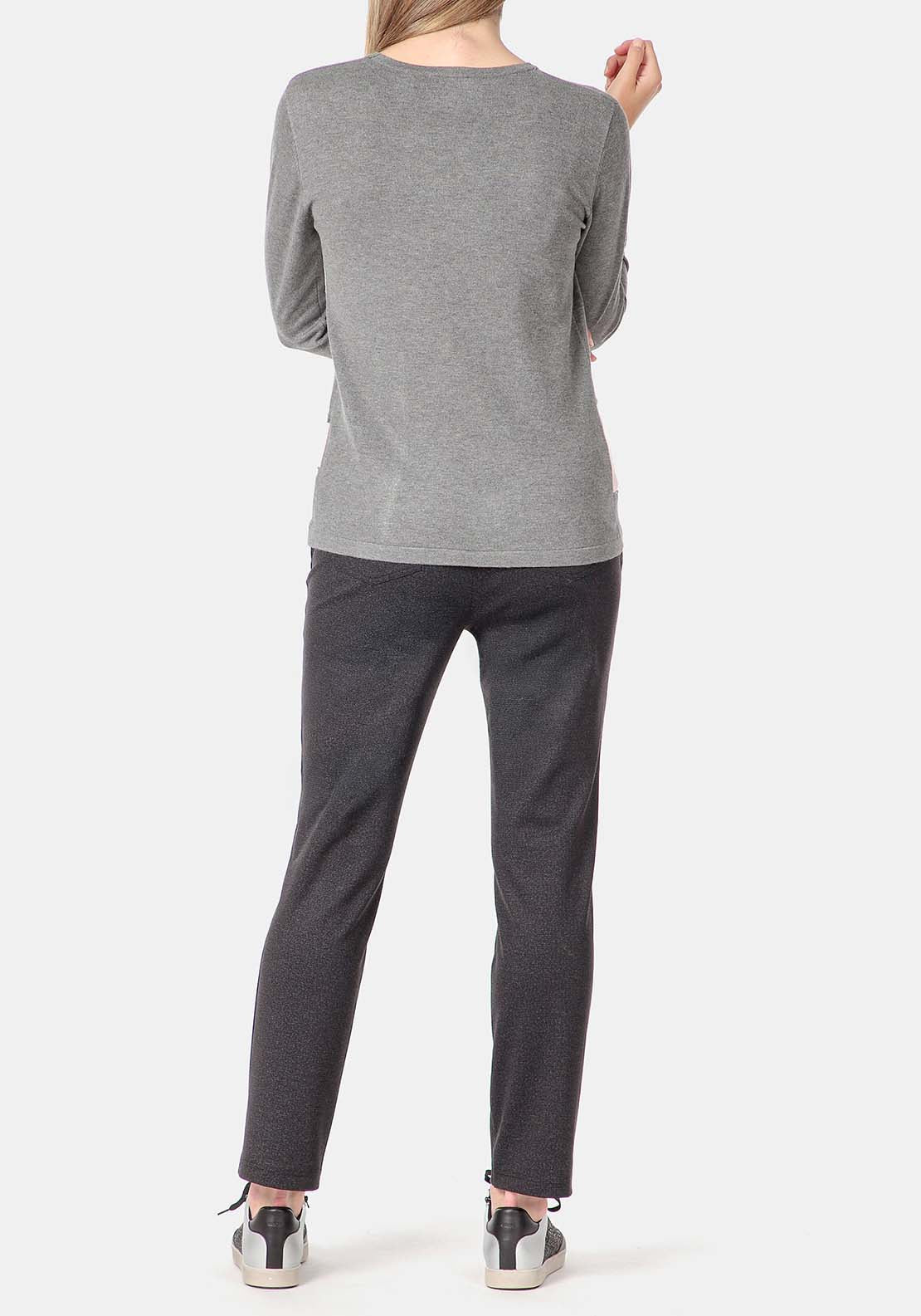 Punt Roma Herringbone Trousers - Black 4 Shaws Department Stores