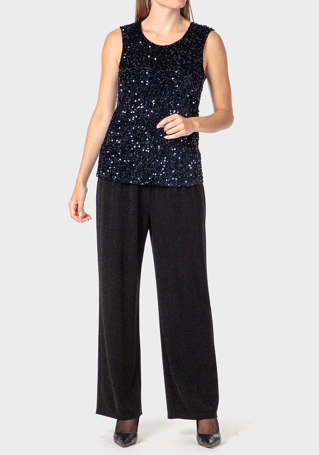 Punt Roma Black Trousers - Black 3 Shaws Department Stores