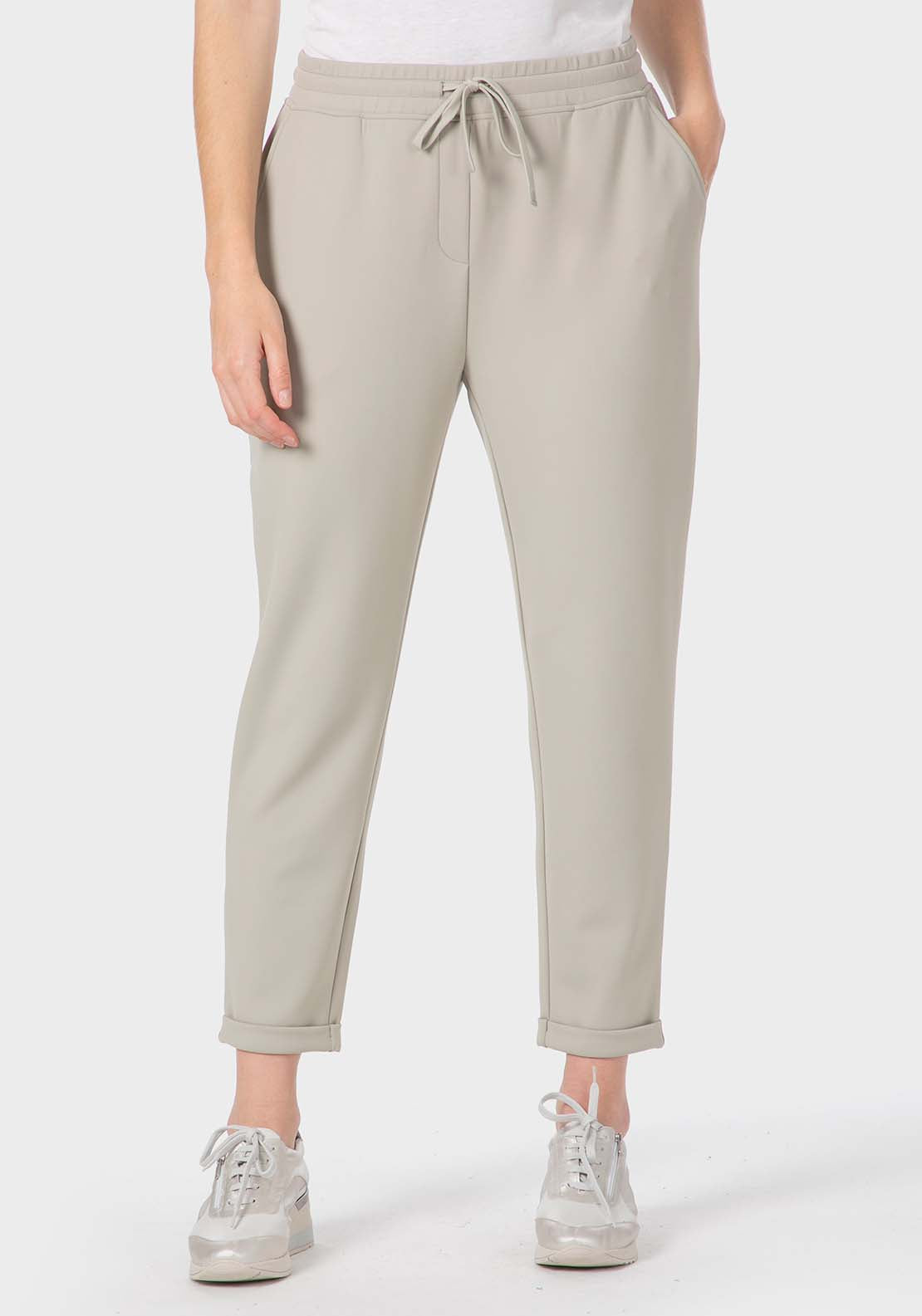 Punt Roma Comfy Trousers - Green Agate 1 Shaws Department Stores