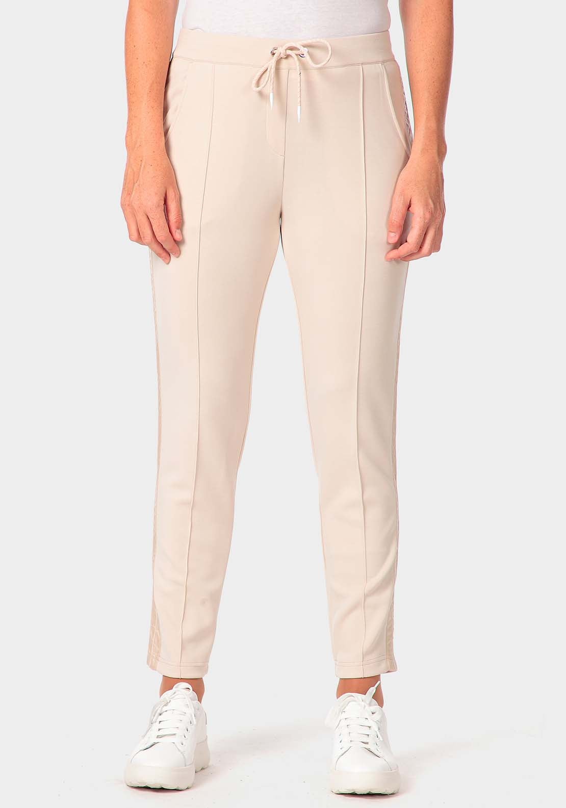 Punt Roma Comfy Trousers - Beige Sand 1 Shaws Department Stores