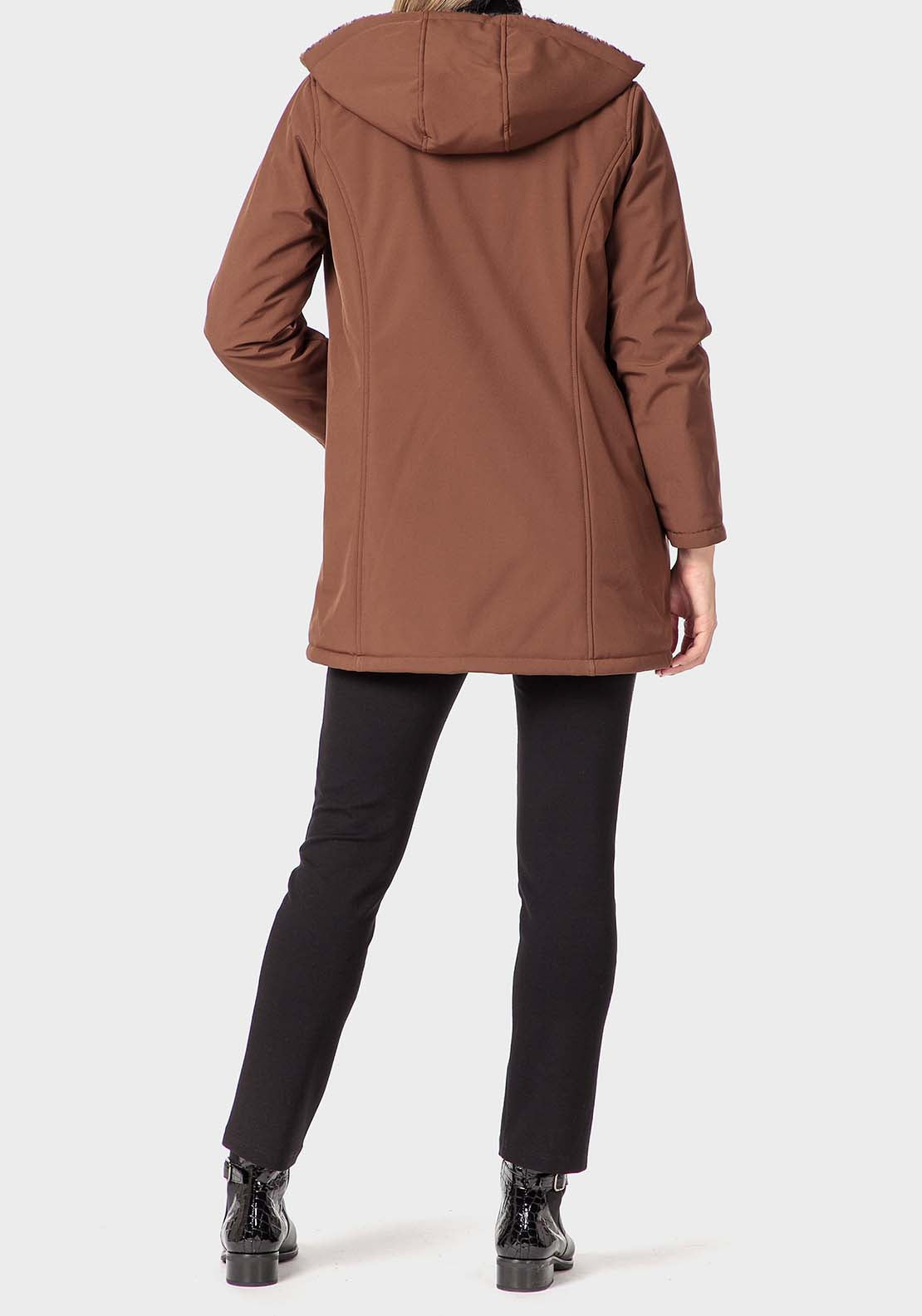 Punt Roma Parka - Brown 6 Shaws Department Stores