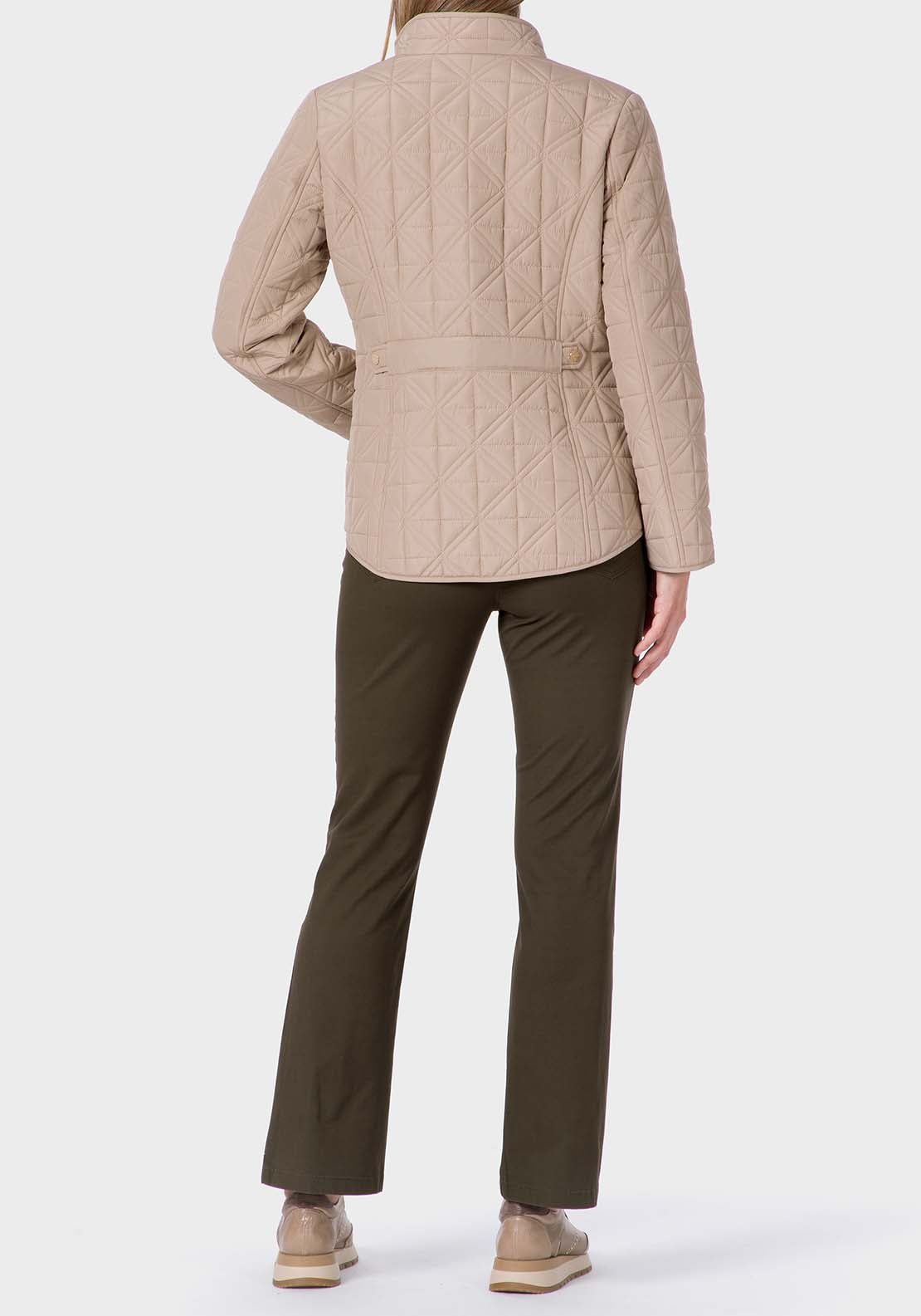 Punt Roma Padded Parka - Beige 4 Shaws Department Stores