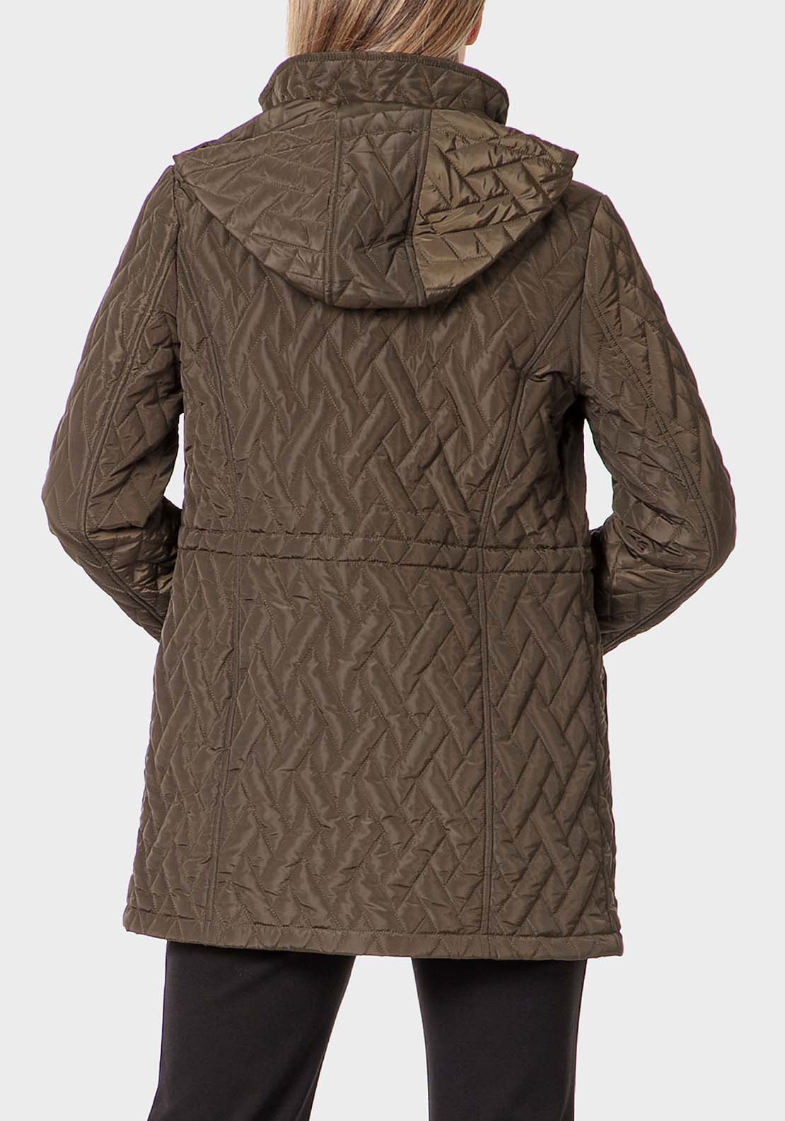 Punt Roma Padded Parka - Green 2 Shaws Department Stores
