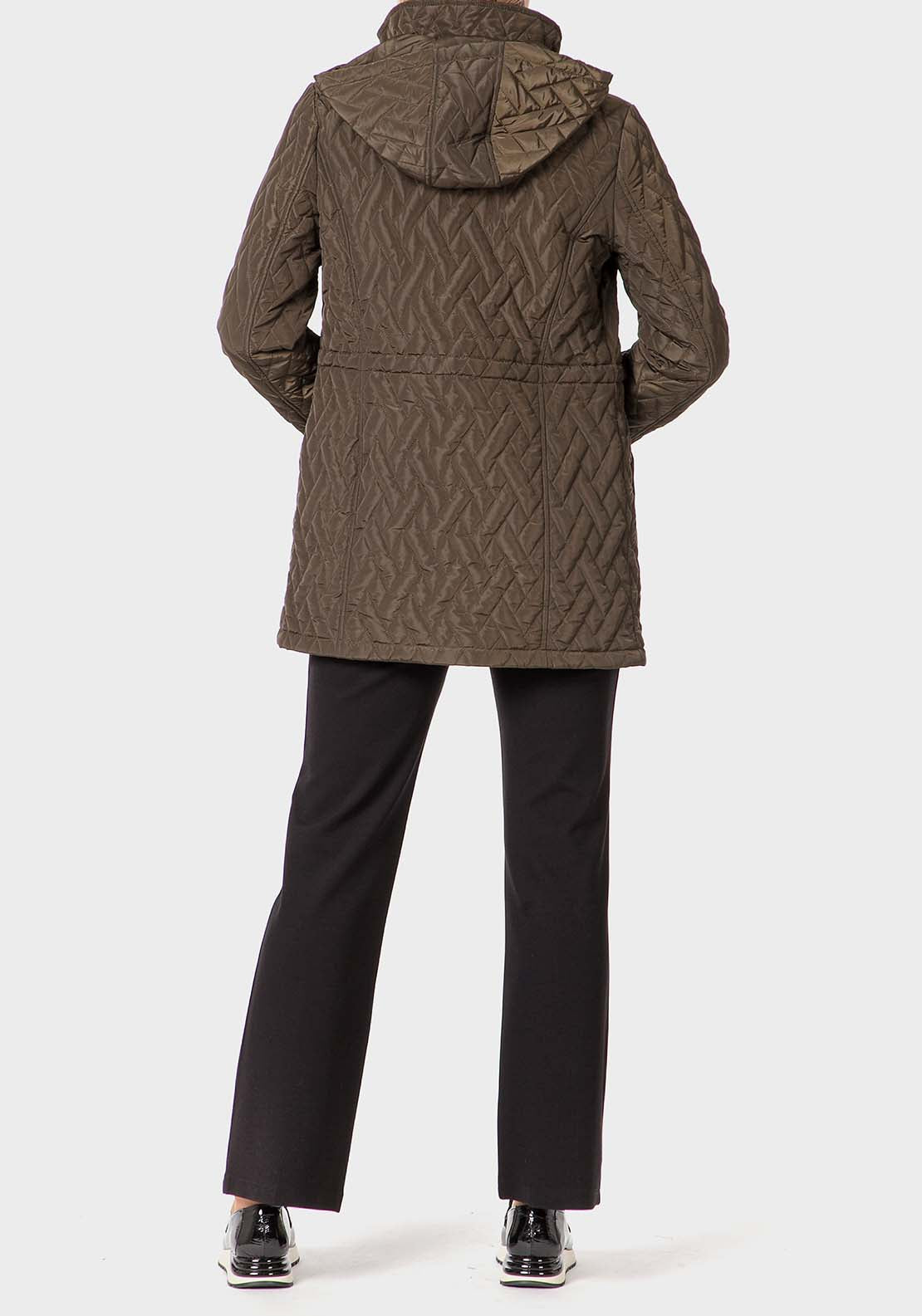 Punt Roma Padded Parka - Green 3 Shaws Department Stores