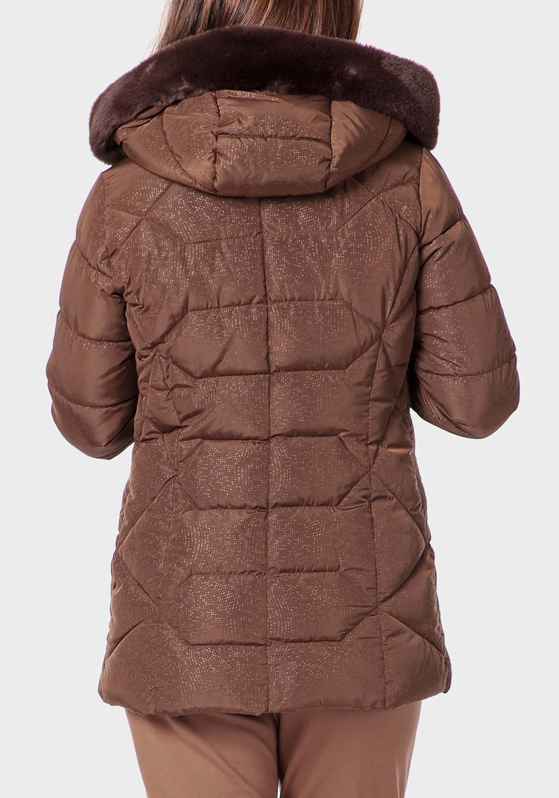 Punt Roma Fantasy Parka - Brown 2 Shaws Department Stores