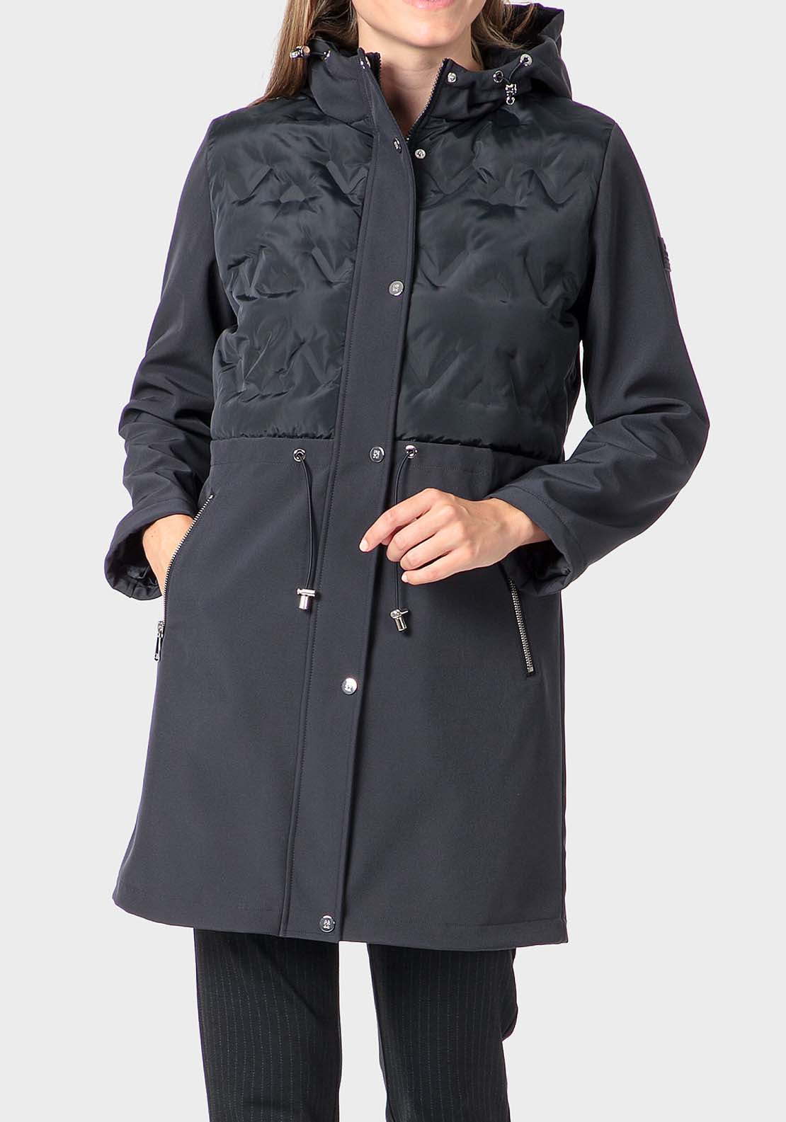 Punt Roma Long Parka - Blue Cosmos 1 Shaws Department Stores