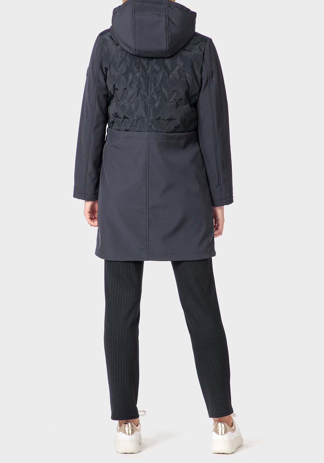 Punt Roma Long Parka - Blue Cosmos 4 Shaws Department Stores
