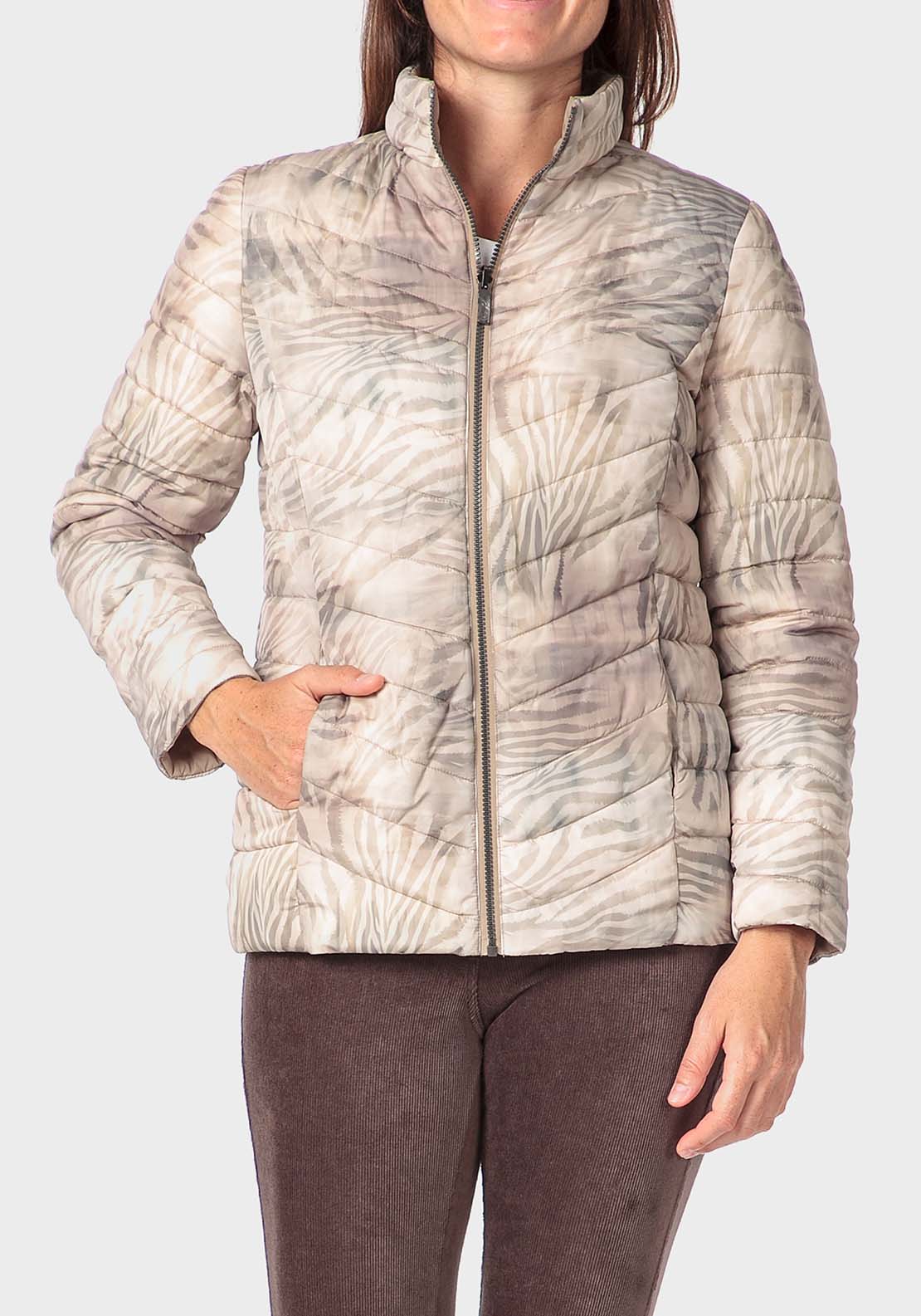 Punt Roma Reversible Parka - Beige 3 Shaws Department Stores