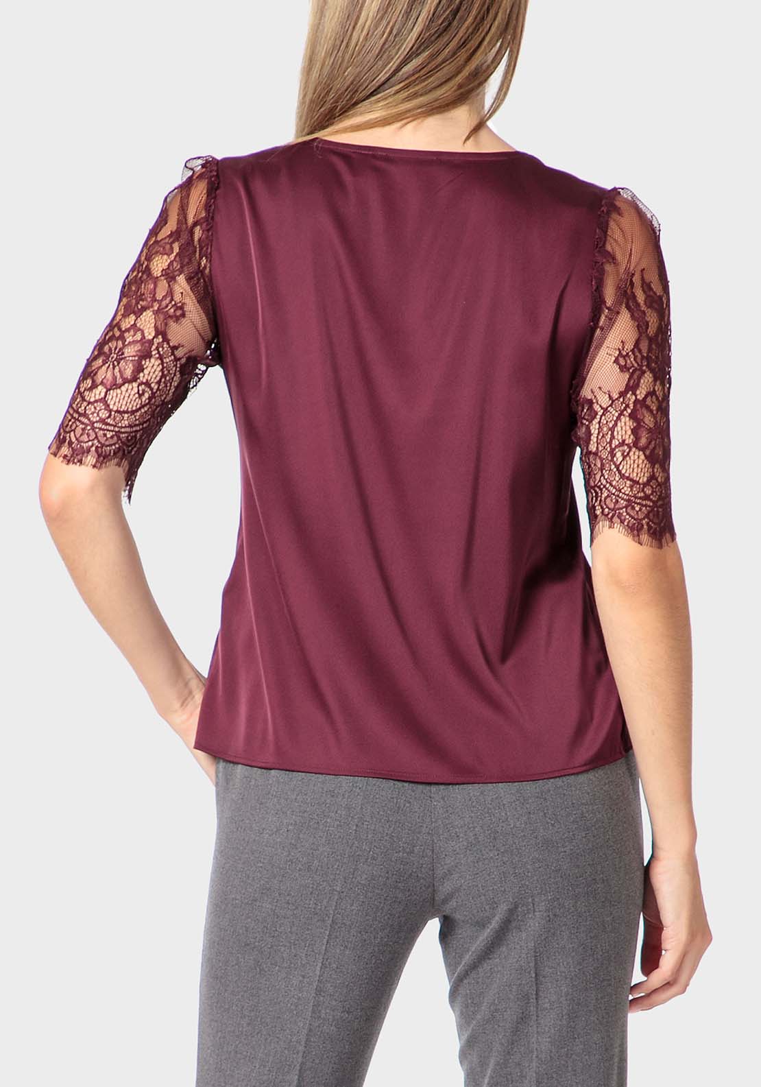 Punt Roma Lace Top - Red 2 Shaws Department Stores