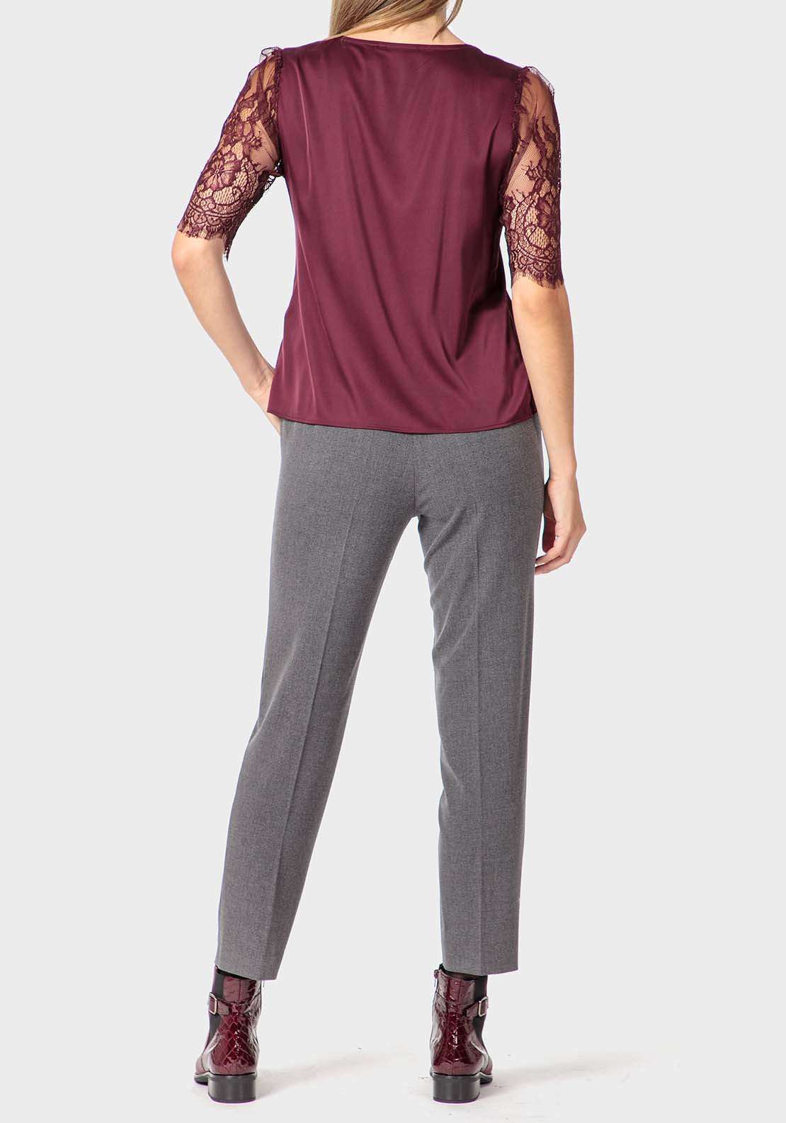 Punt Roma Lace Top - Red 3 Shaws Department Stores