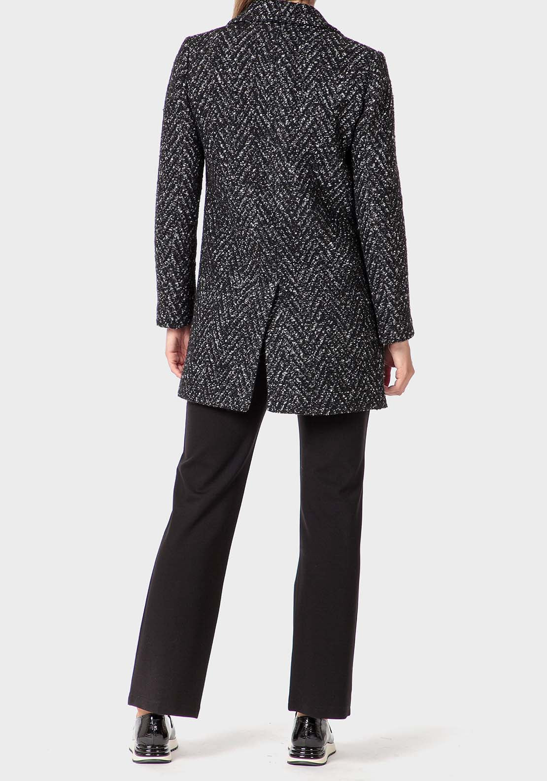 Punt Roma Fantasy Coat - Black 4 Shaws Department Stores