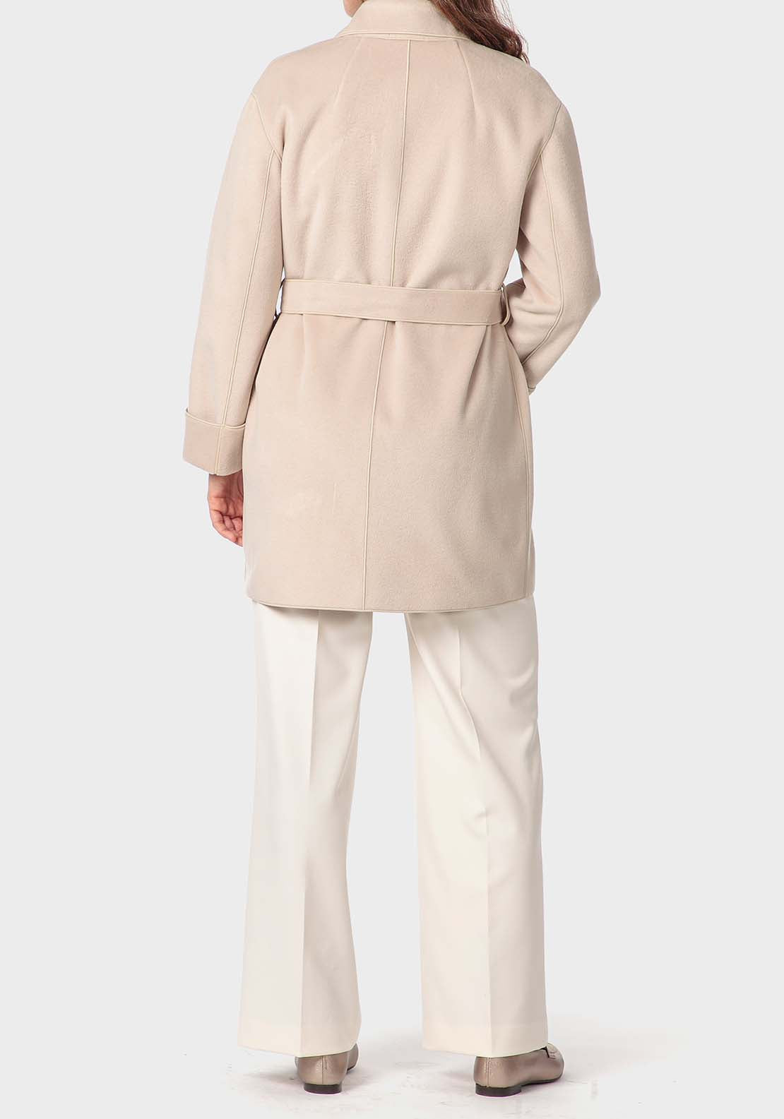 Punt Roma Beige Coat - Beige 4 Shaws Department Stores