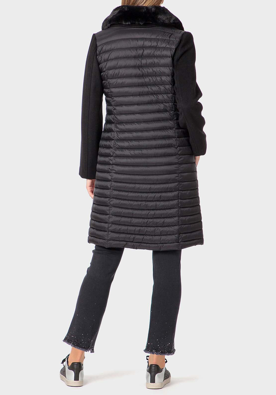 Punt Roma Padded Coat - Black 4 Shaws Department Stores