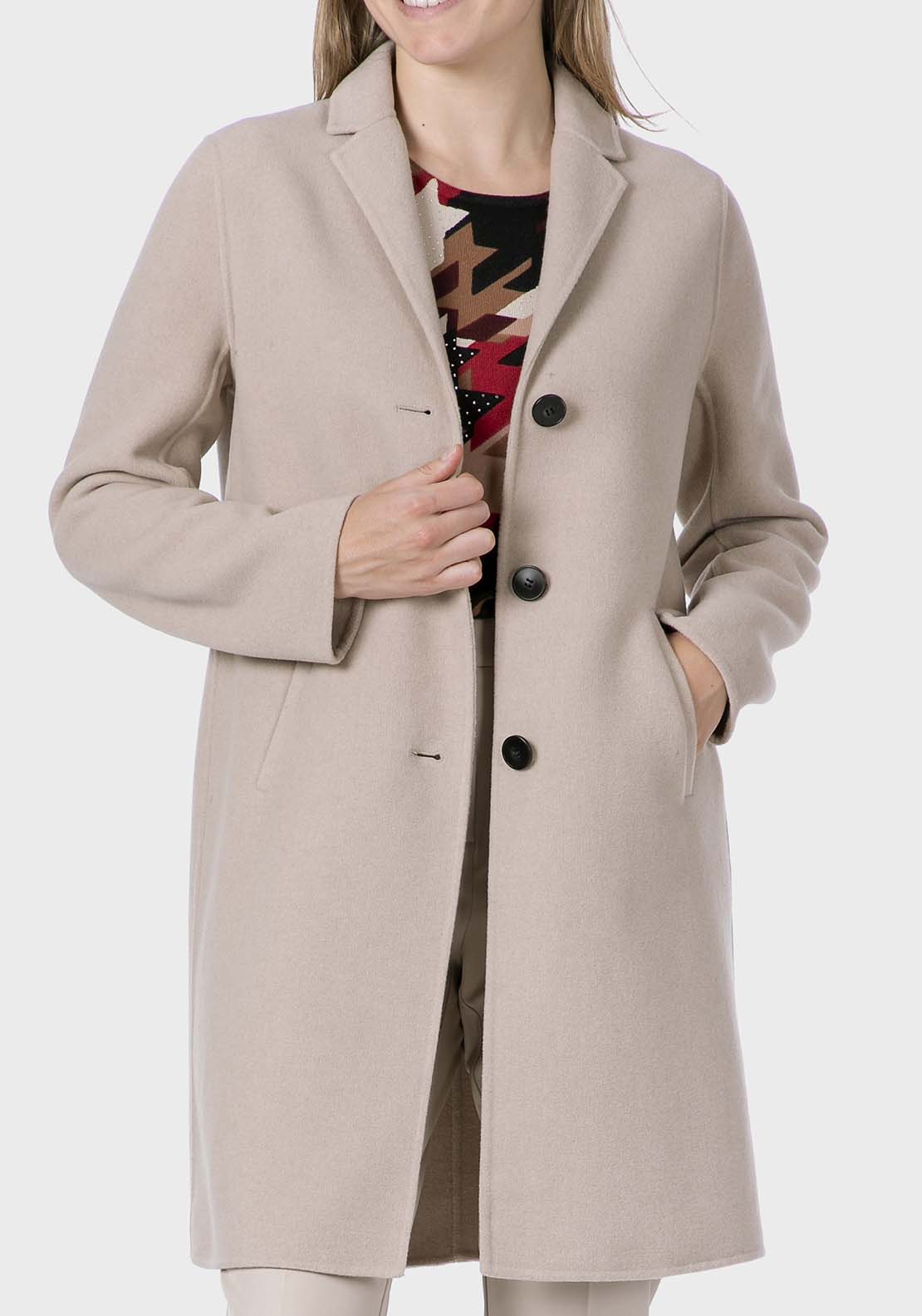 Punt Roma Beige Coat - Beige 1 Shaws Department Stores