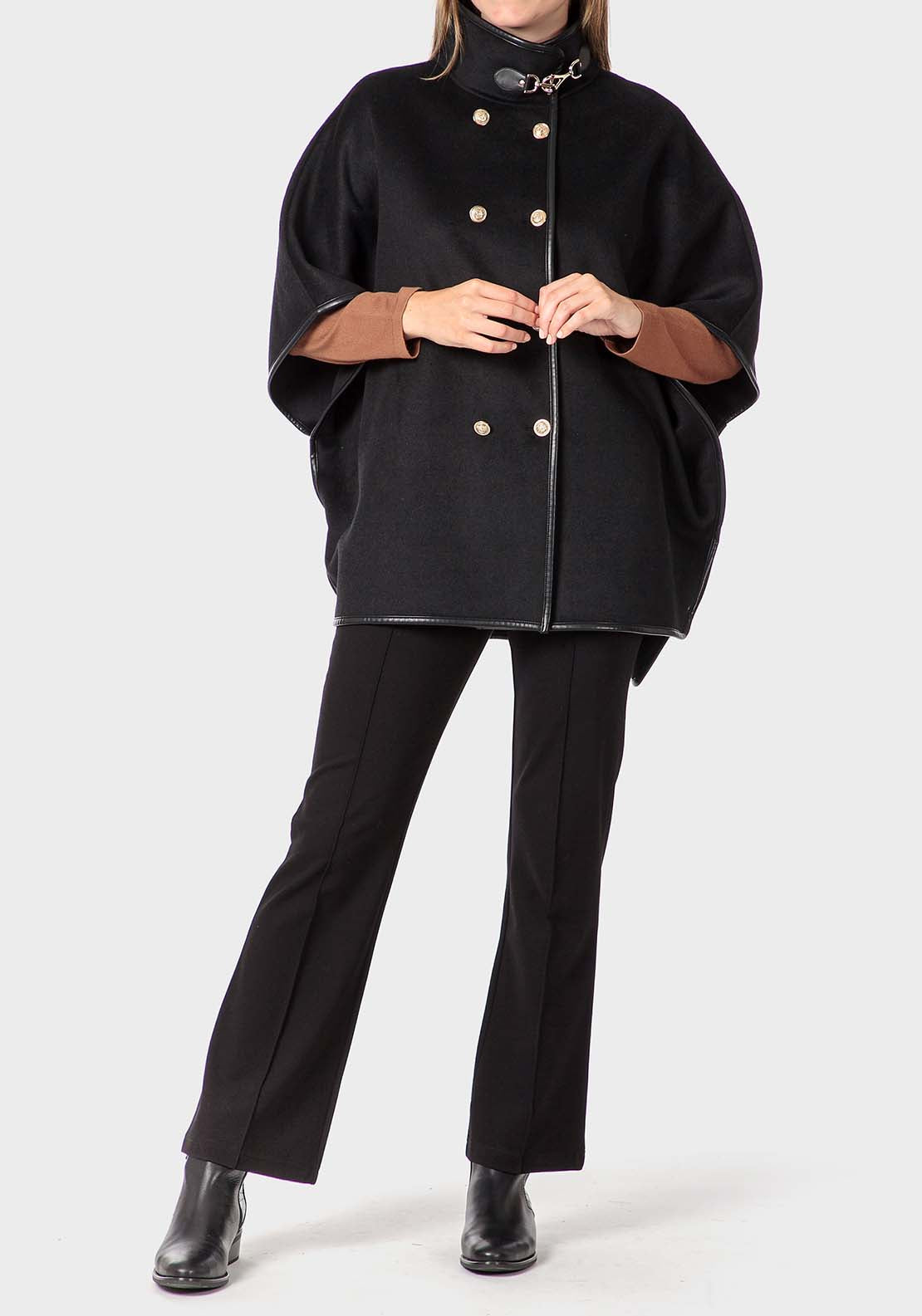 Punt Roma Black Cape - Black 3 Shaws Department Stores