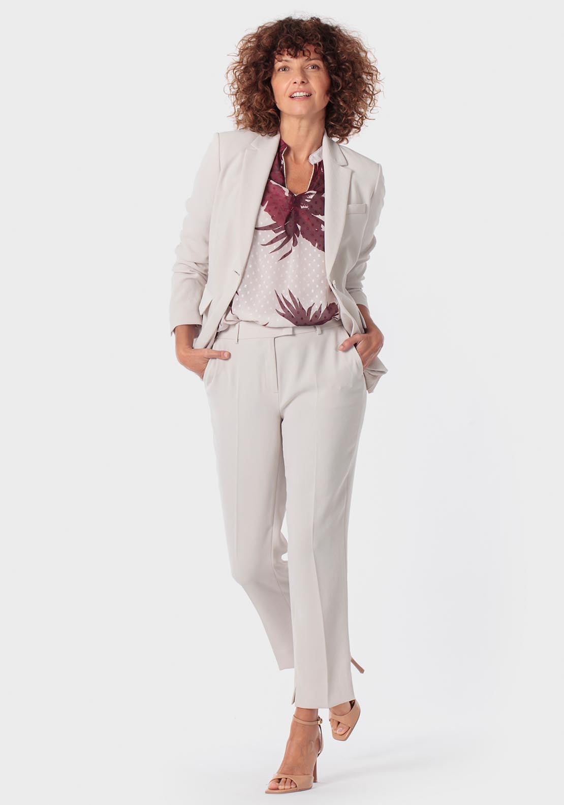 Beige Blazer - Beige Natural