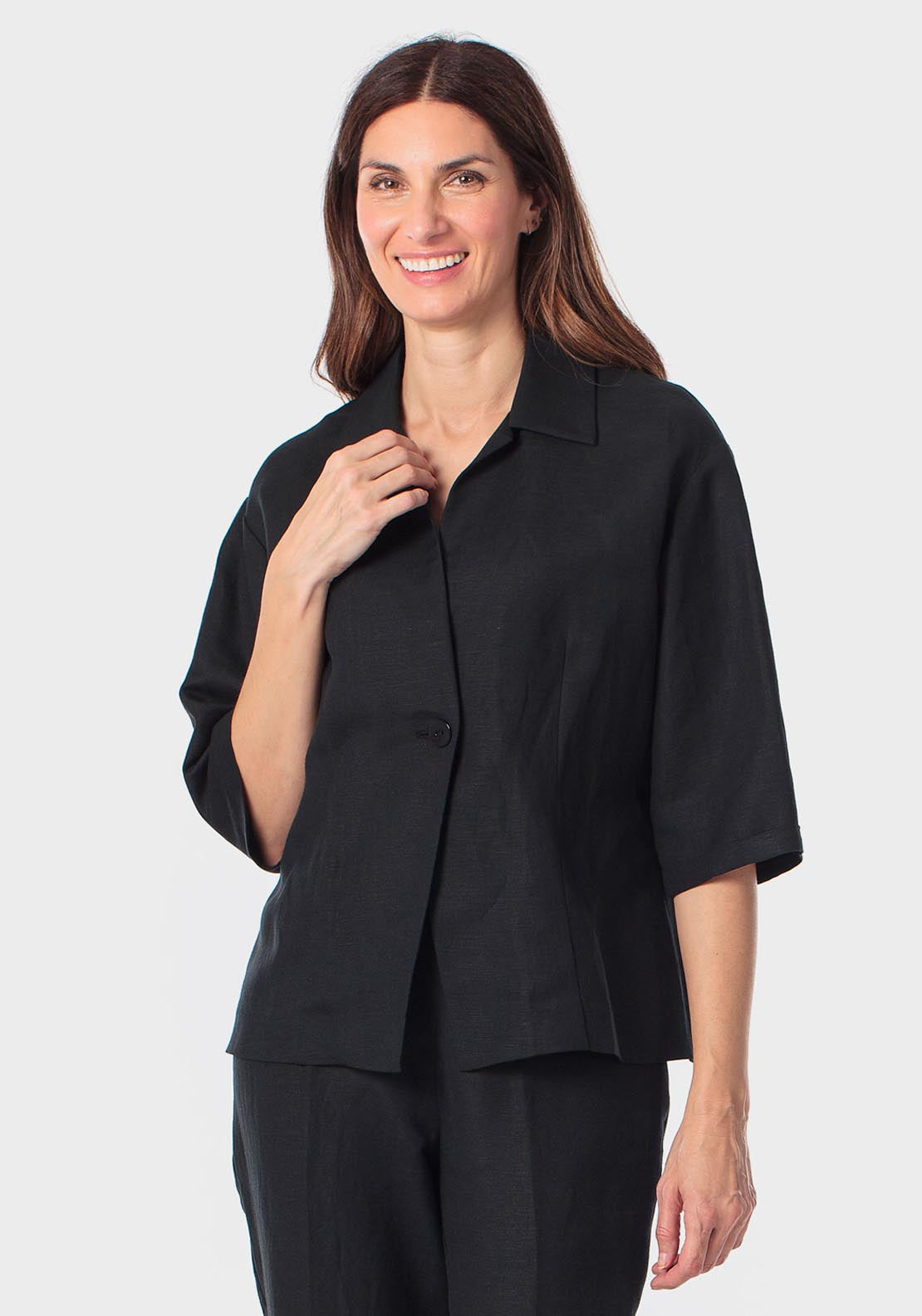 Linen Jacket - Black