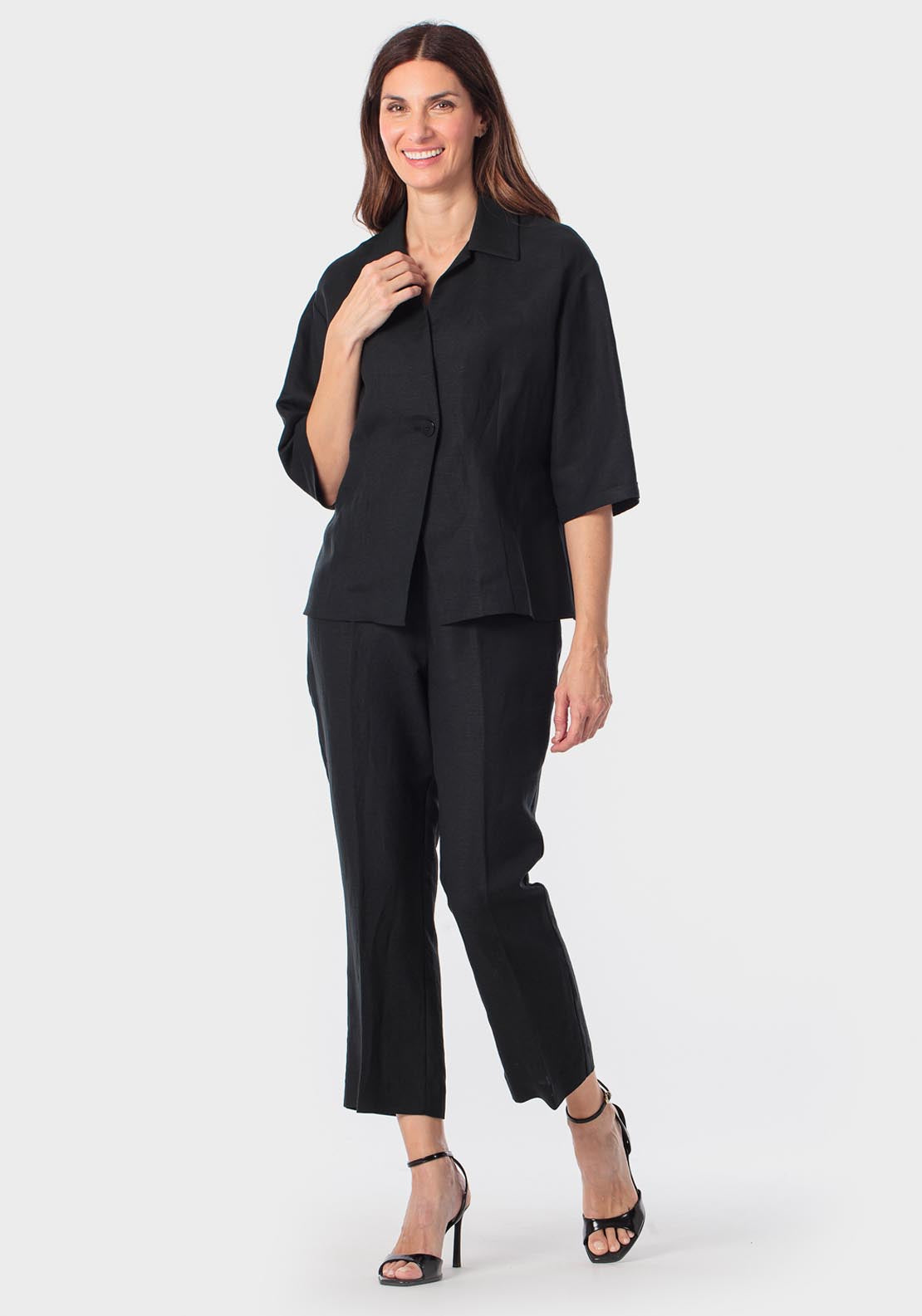 Linen Jacket - Black