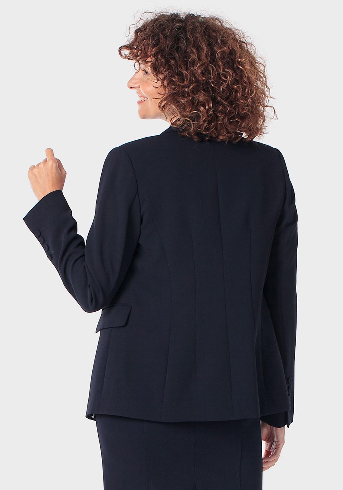 Crepe Blazer - Blue Navy