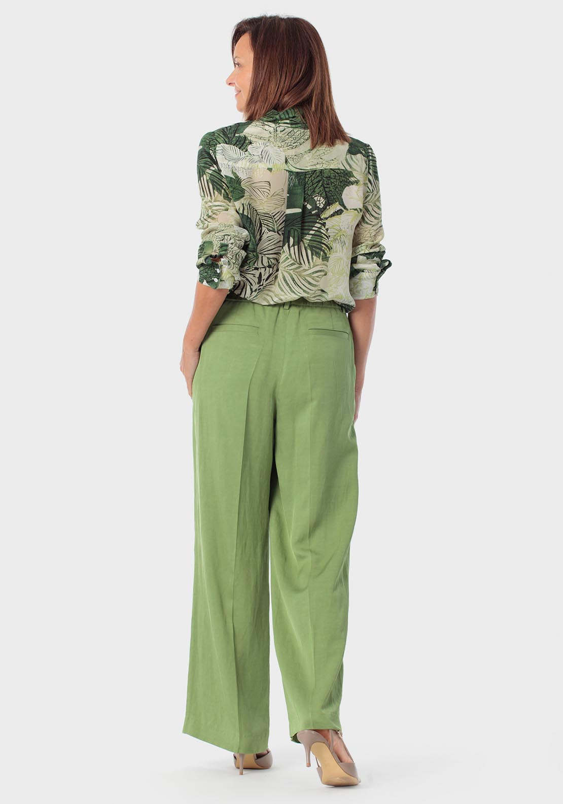 Leaf Printed Shirt - Green Forest