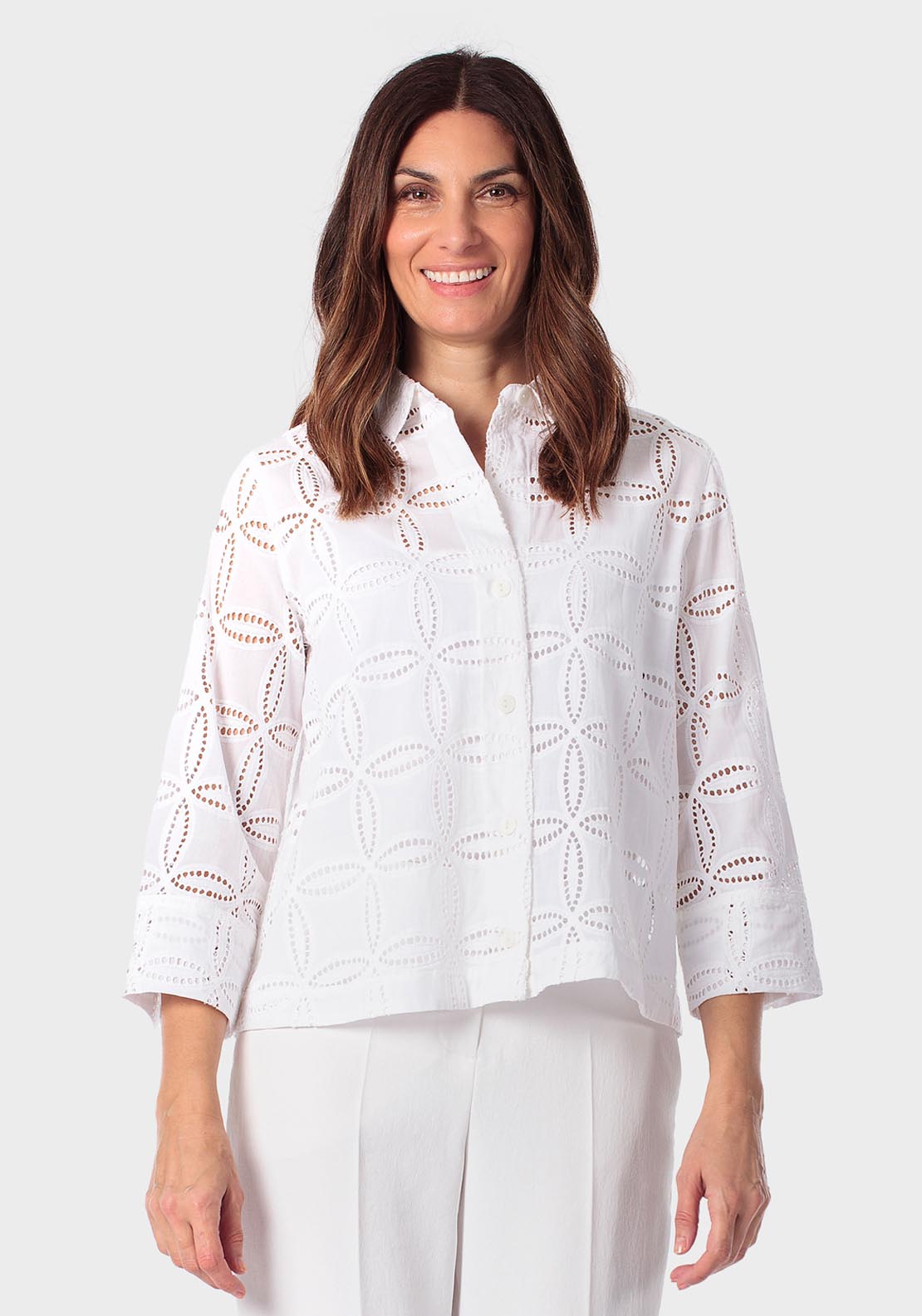 Embroidered Shirt - White