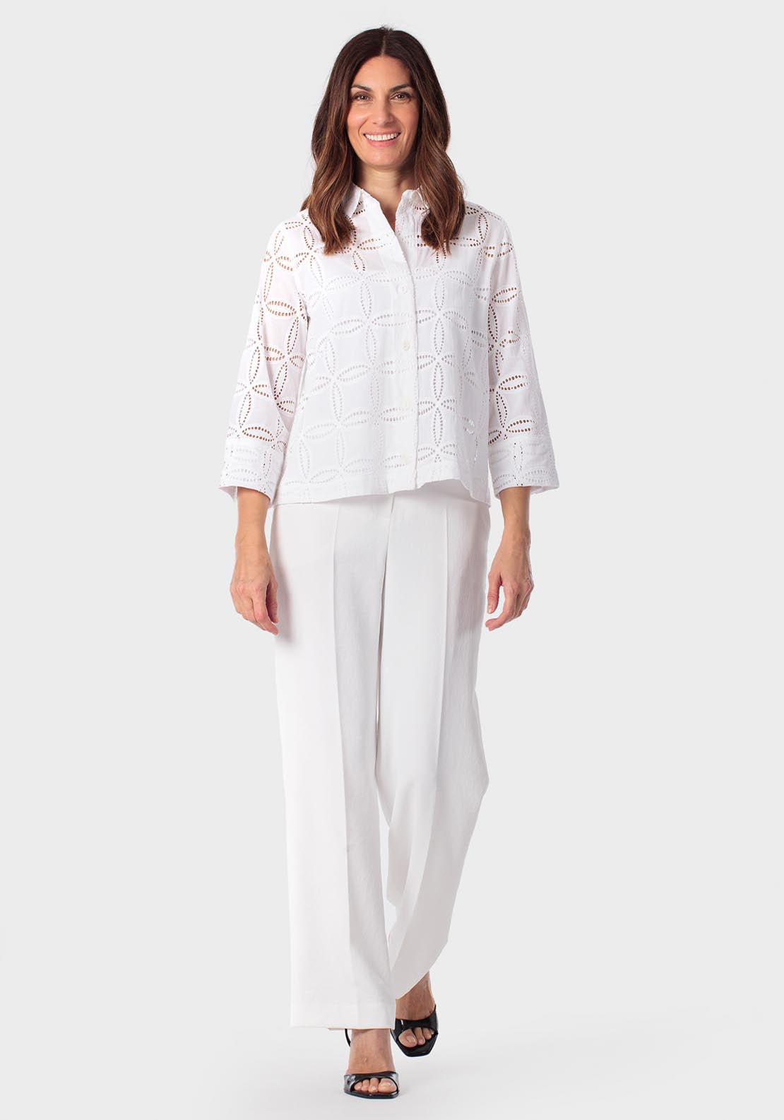 Embroidered Shirt - White