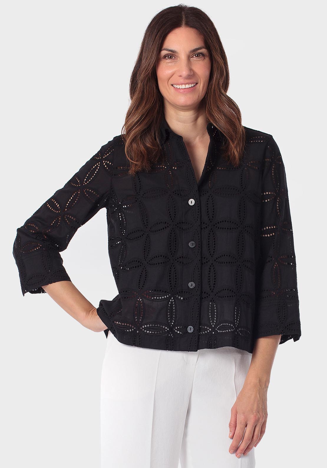 Embroidered Shirt - Black