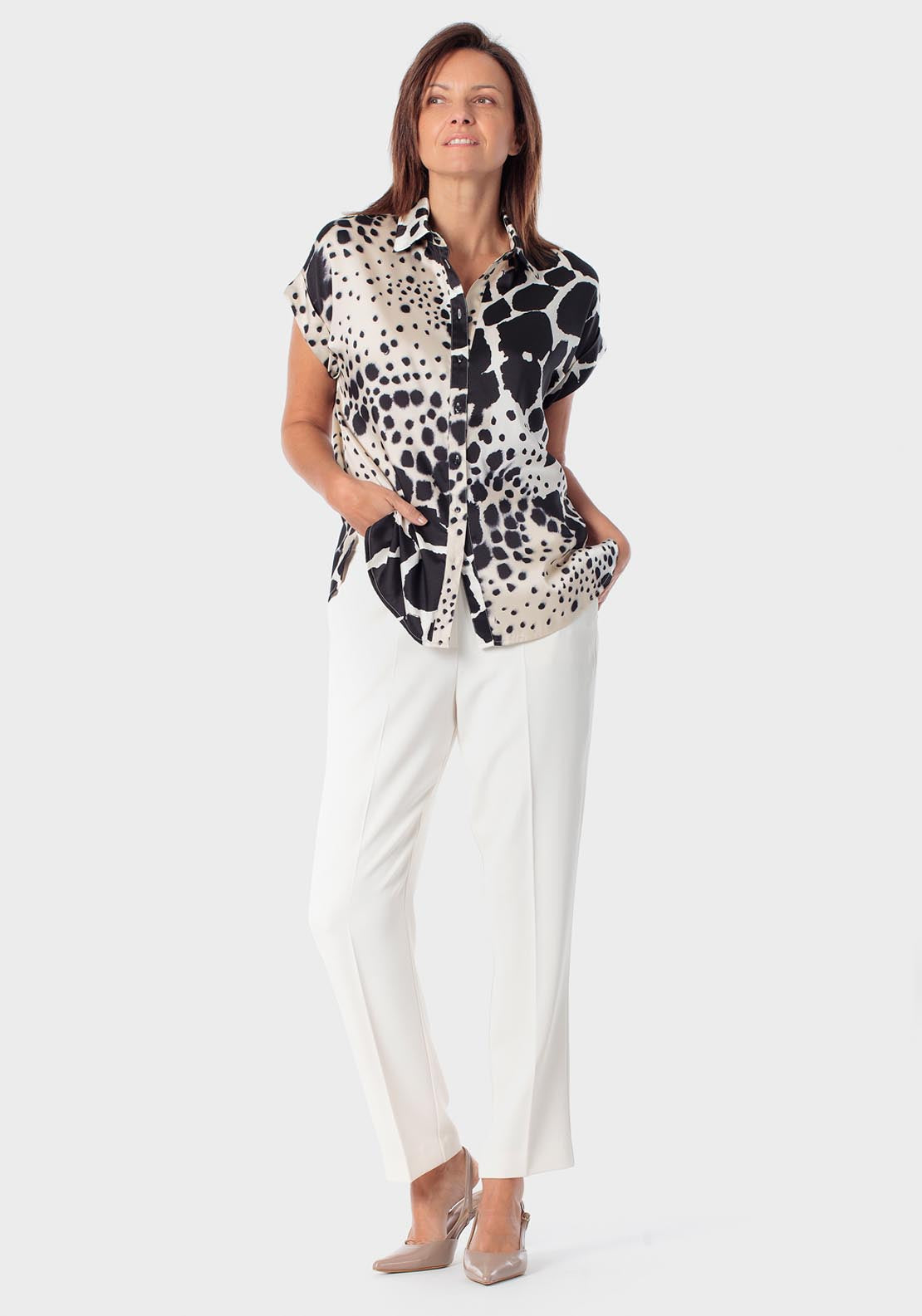 Animal Print Shirt - Black