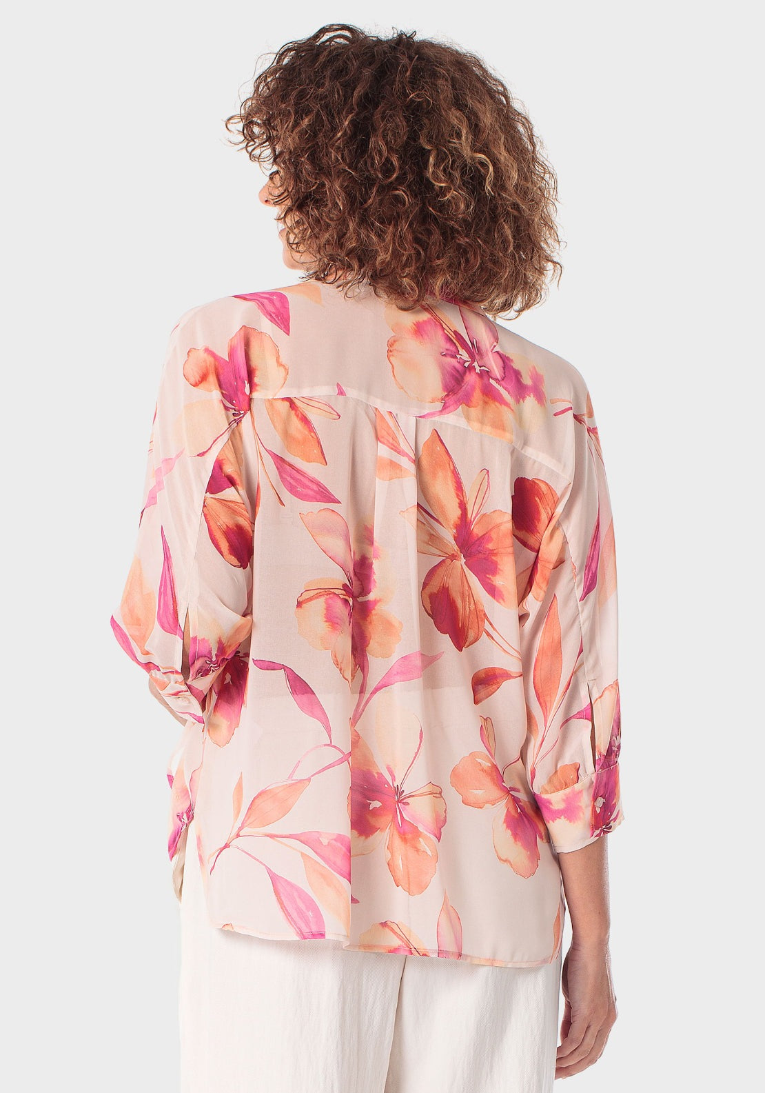 Floral Print Shirt - Pink