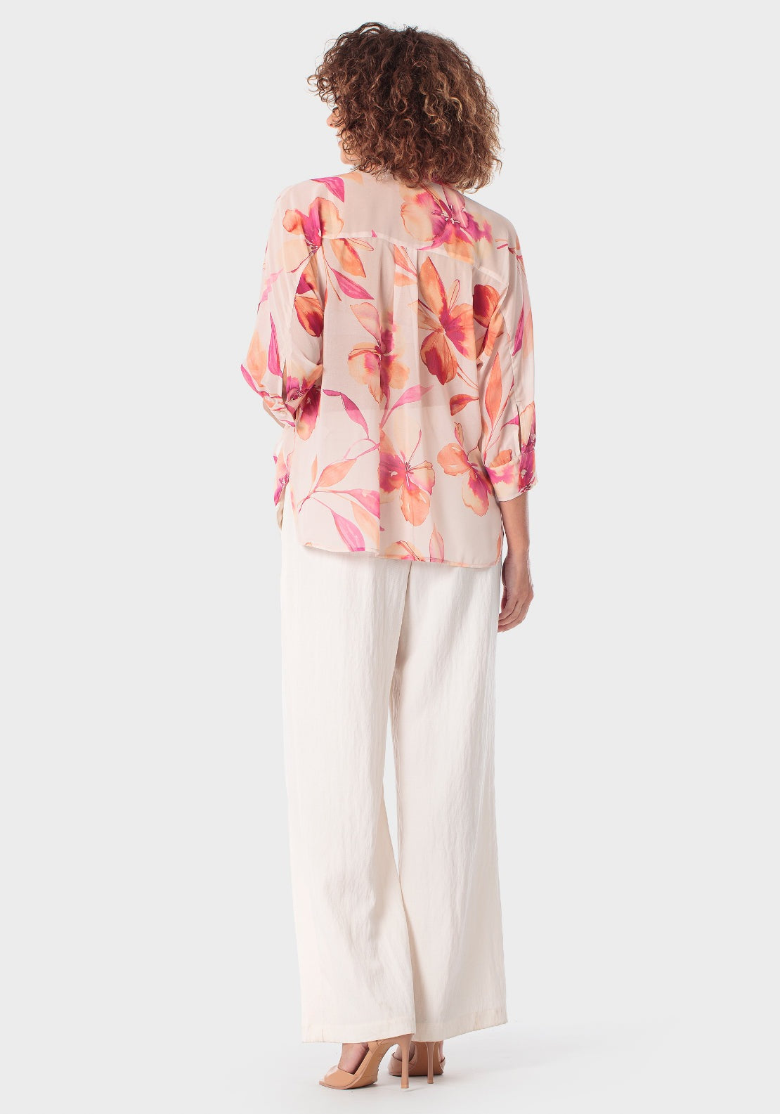 Floral Print Shirt - Pink