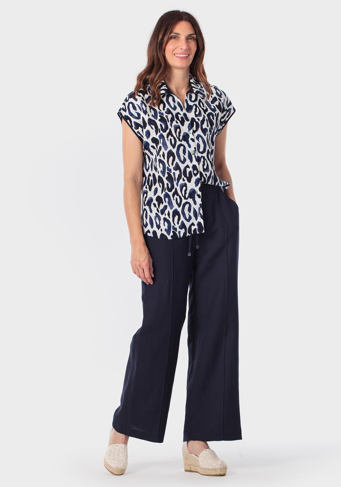 Printed Shirt - Blue Navy