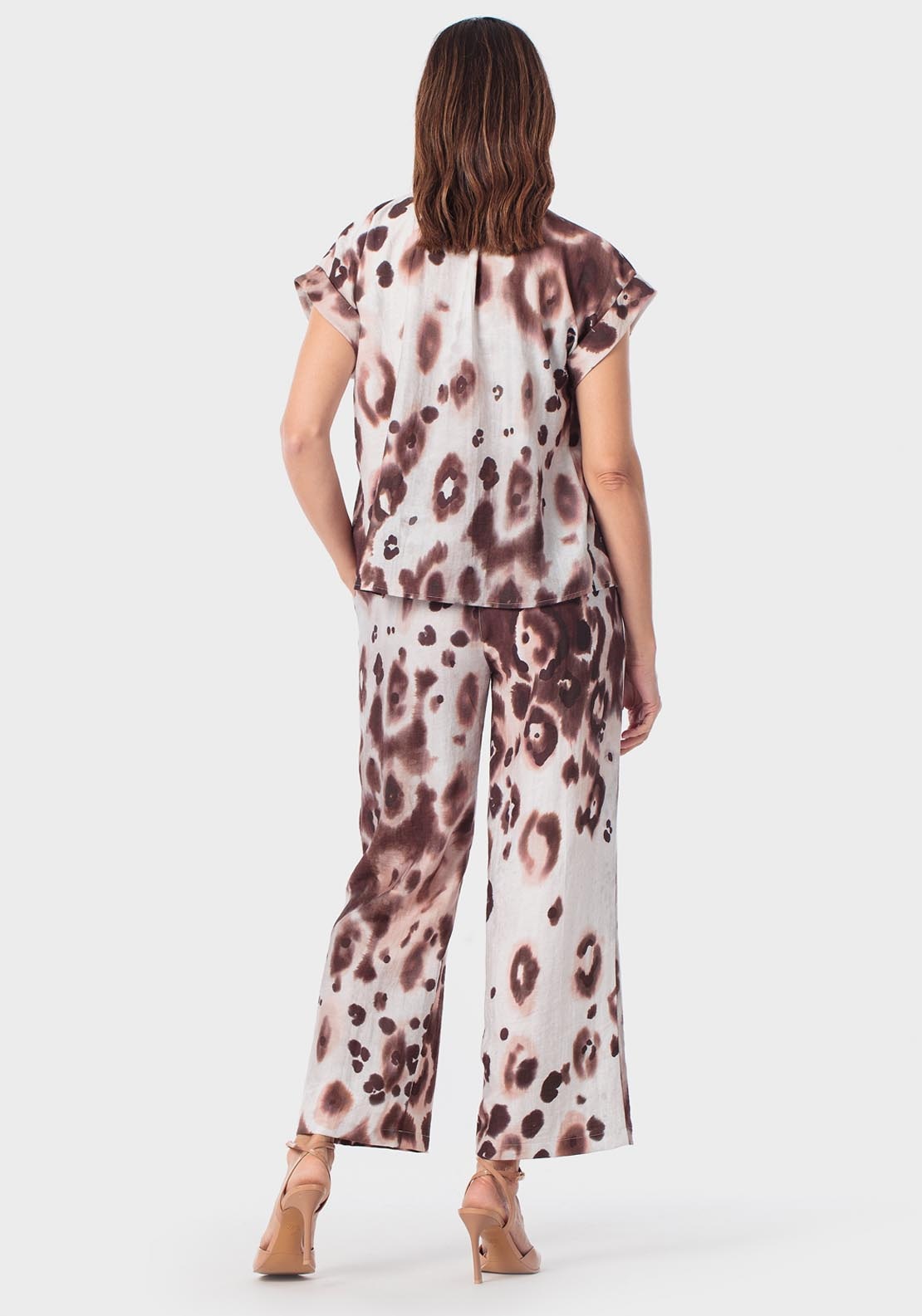 Animal Print Shirt - Brown