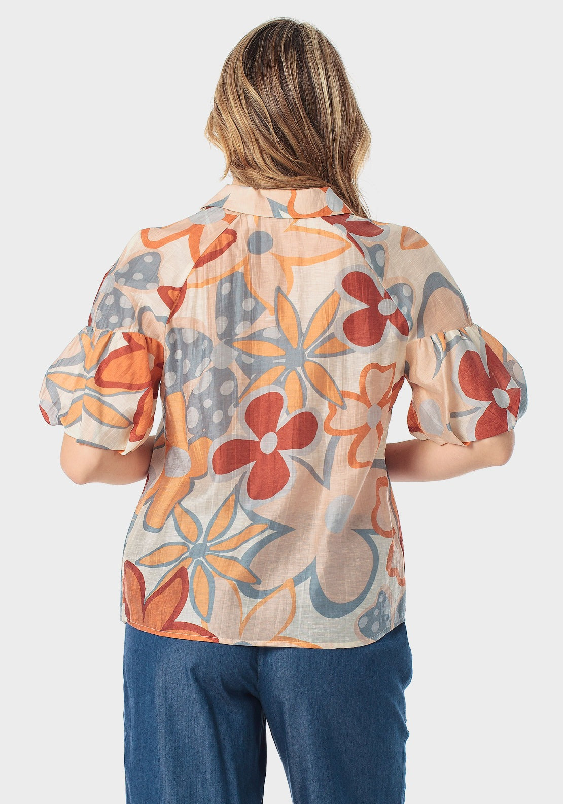 Printed Shirt - Orange