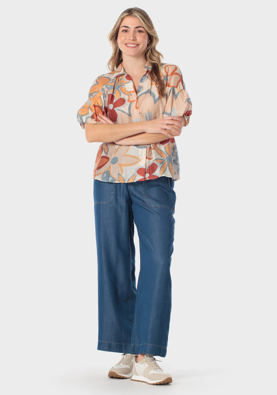 Printed Shirt - Orange
