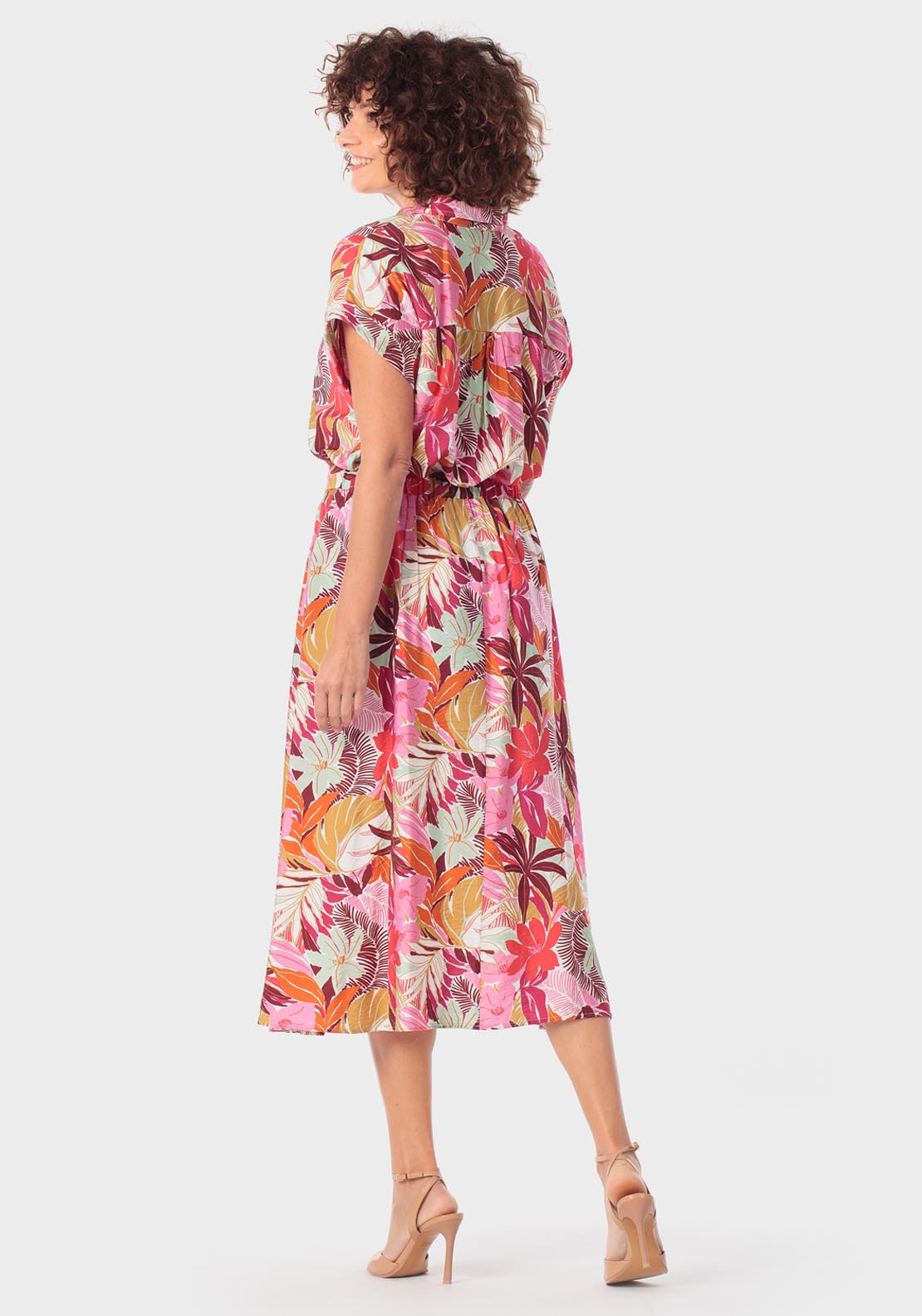 Punt Roma Floral Print Shirt - Pink Bubble Gum 4 Shaws Department Stores