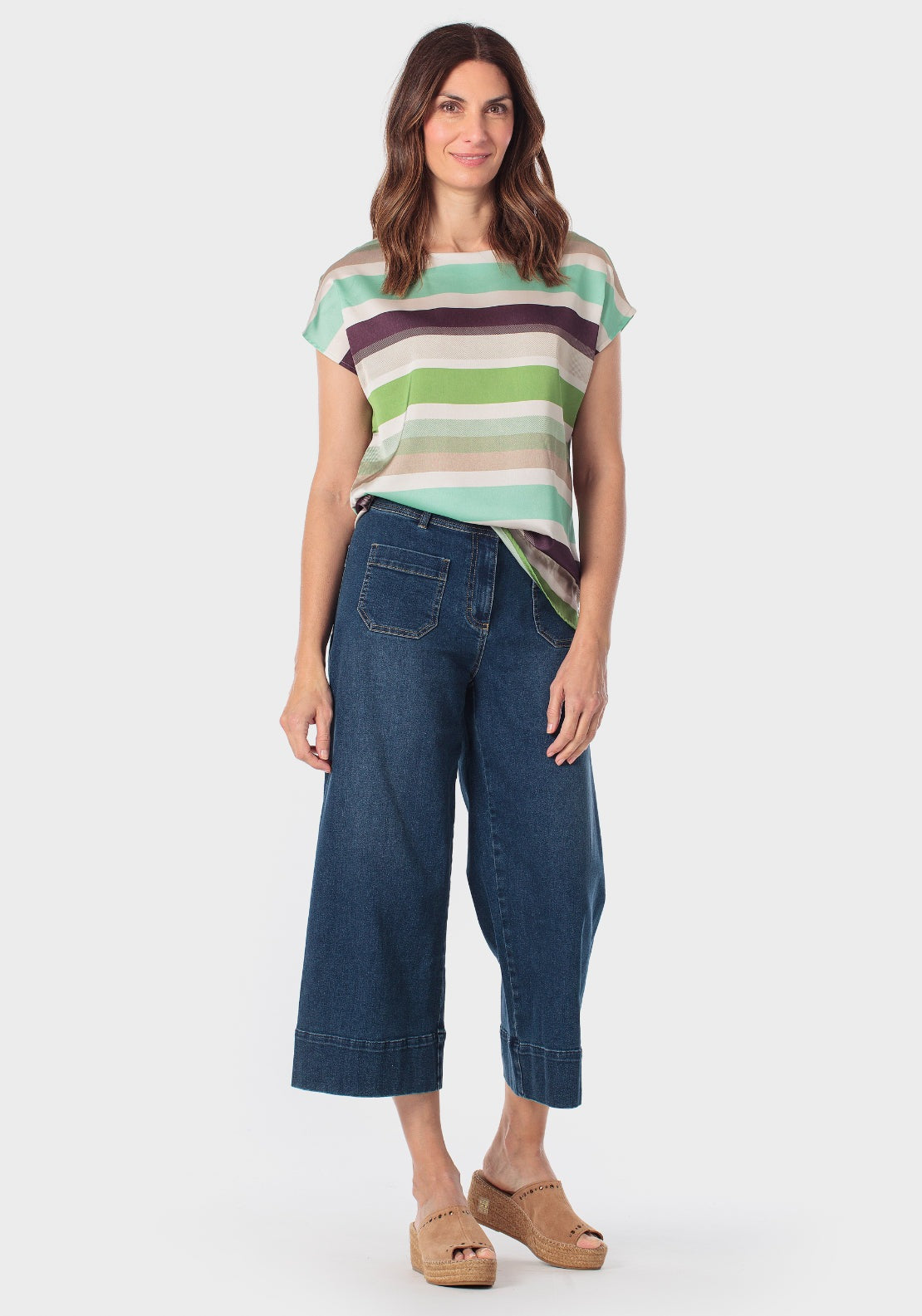 Striped Blouse - Green