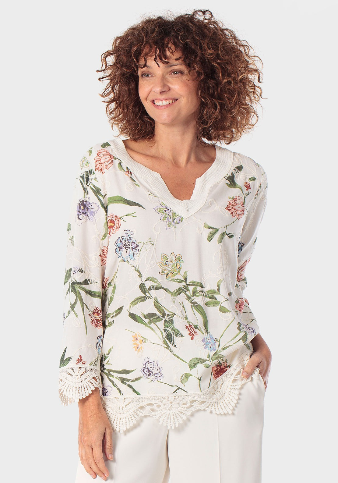 Embroidered Blouse - Green