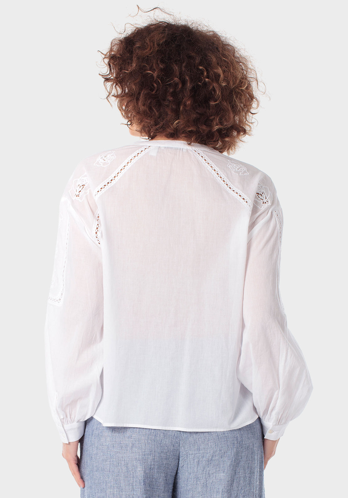 Embroidered Blouse - White