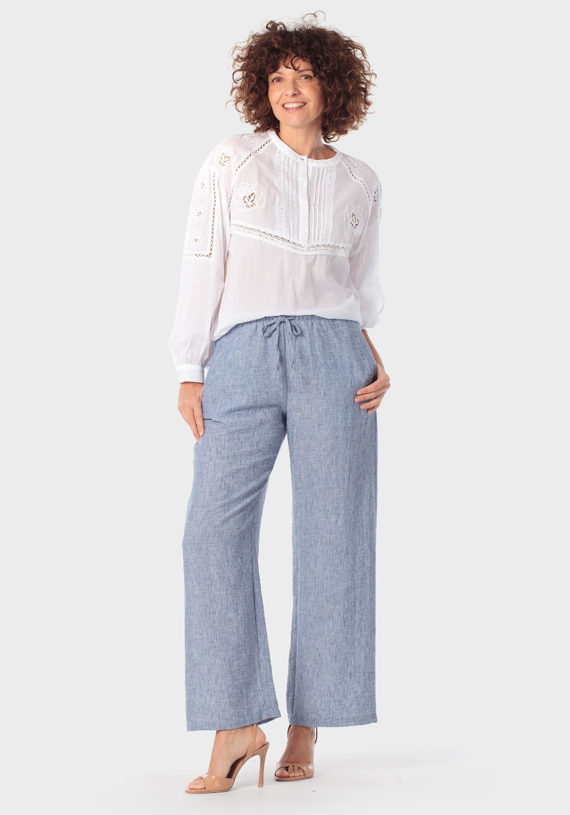Embroidered Blouse - White