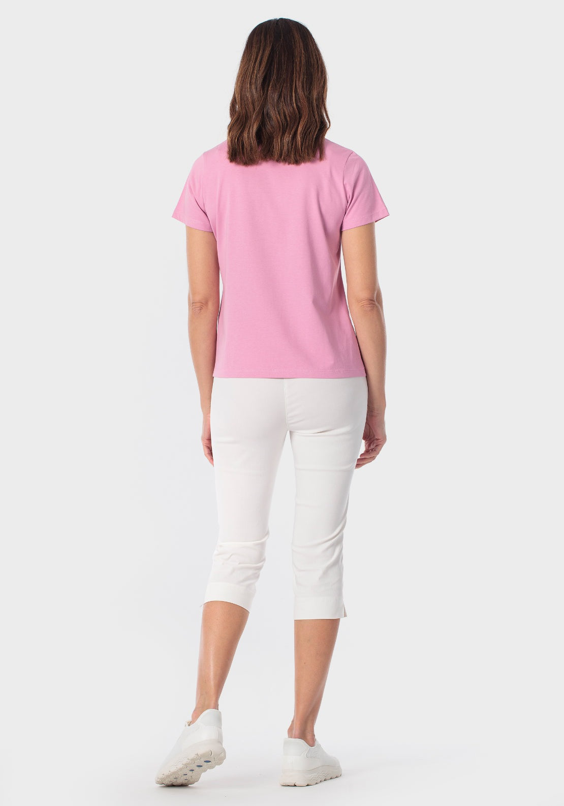 Gemstone Neck T-Shirt - Pink