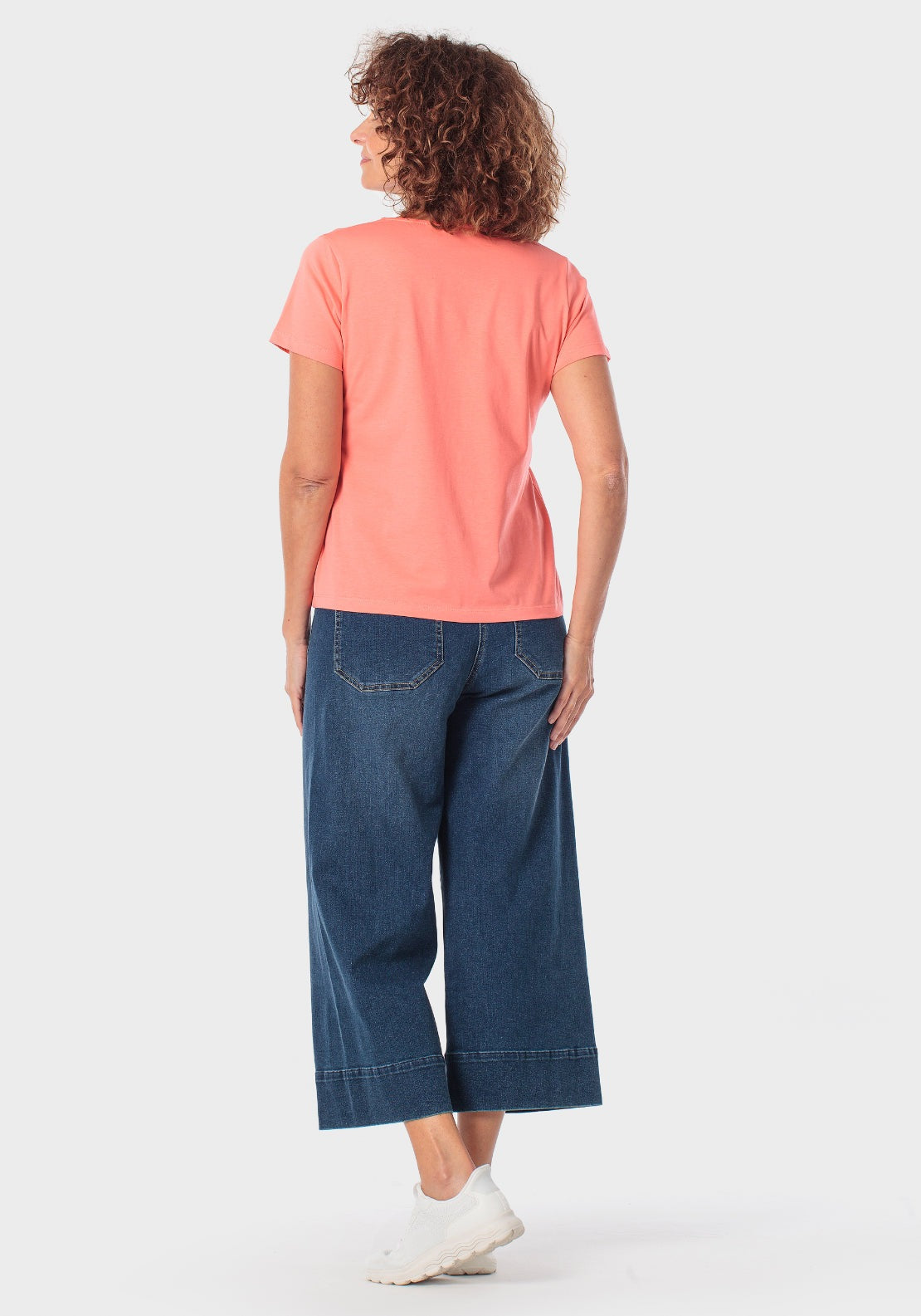 Gemstone Neck T-Shirt - Orange