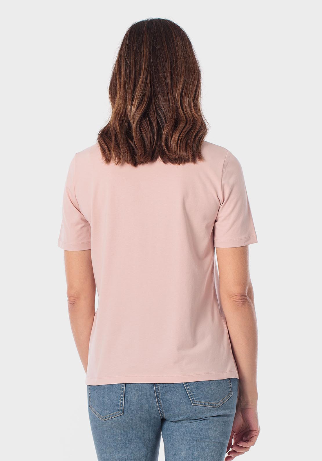 T-Shirt With Gemstones - Pink Petal