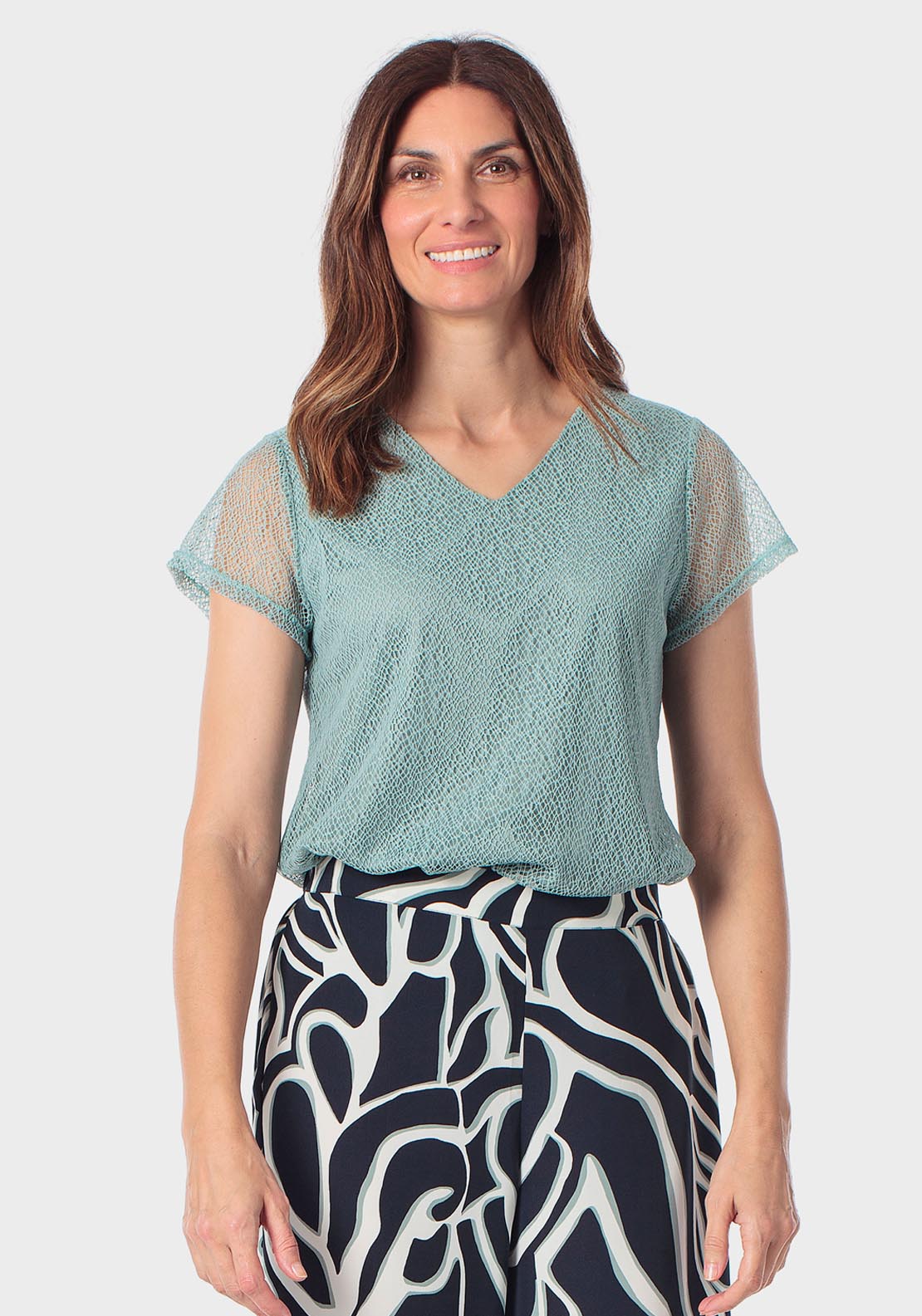 Mesh T-Shirt - Green Jade