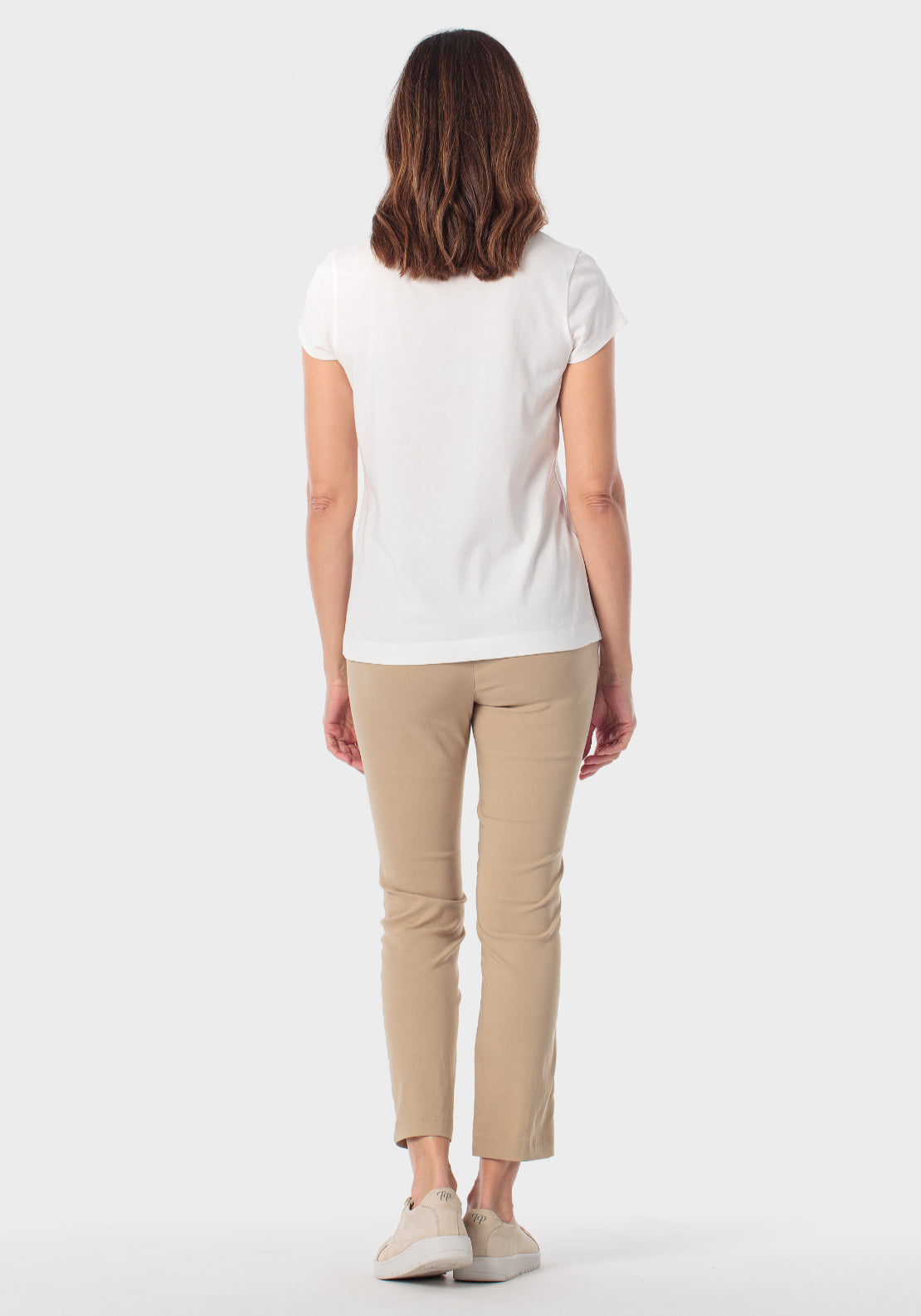 Floral Rhinestone T-Shirt - White