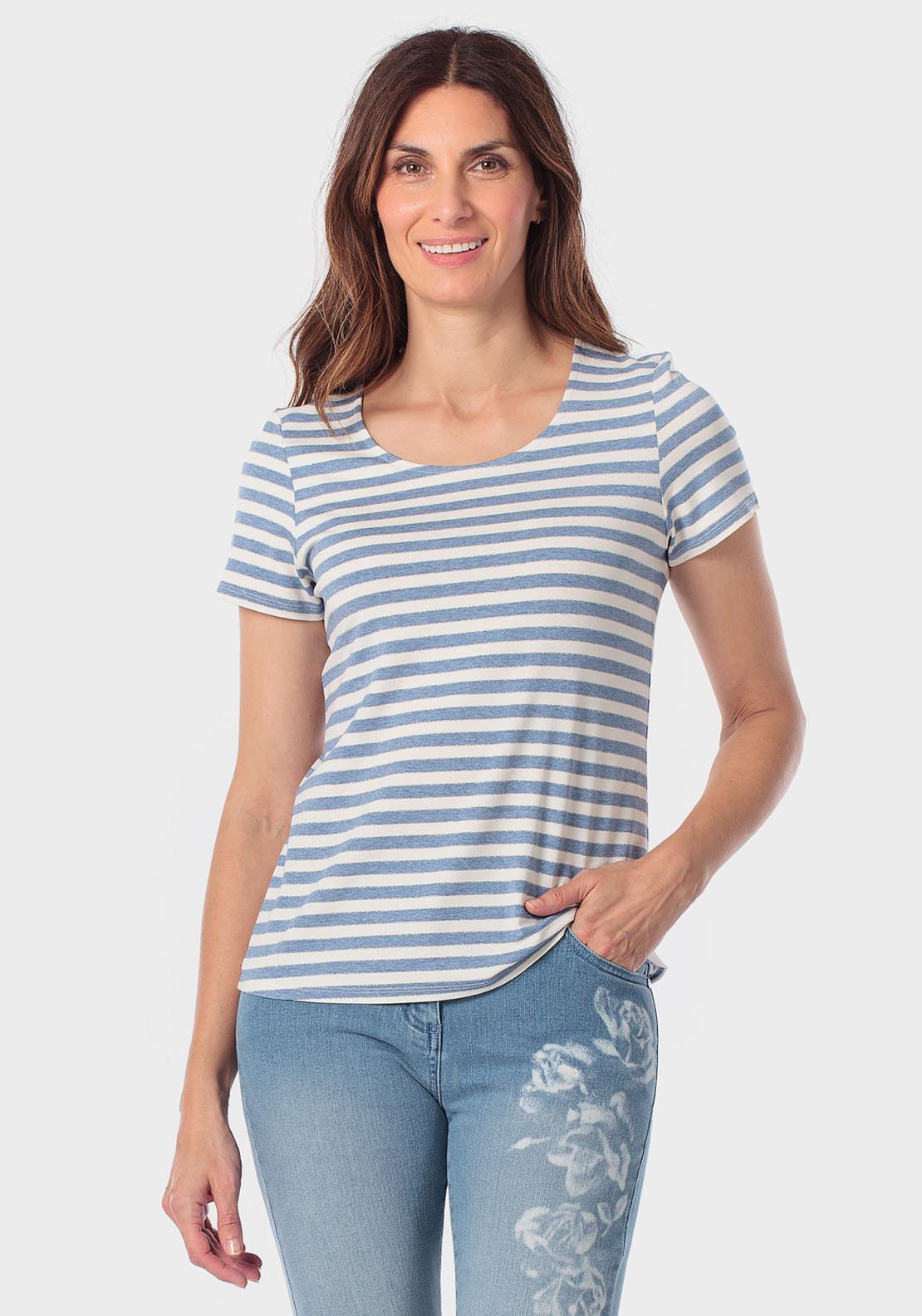 Striped T-Shirt - Blue Sky