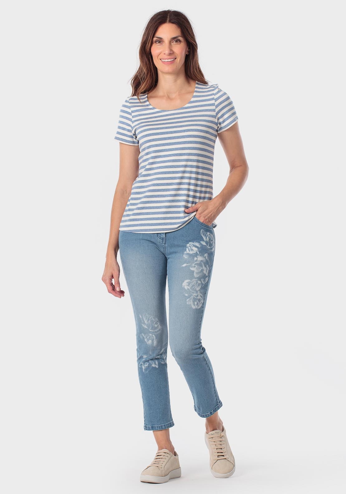 Striped T-Shirt - Blue Sky