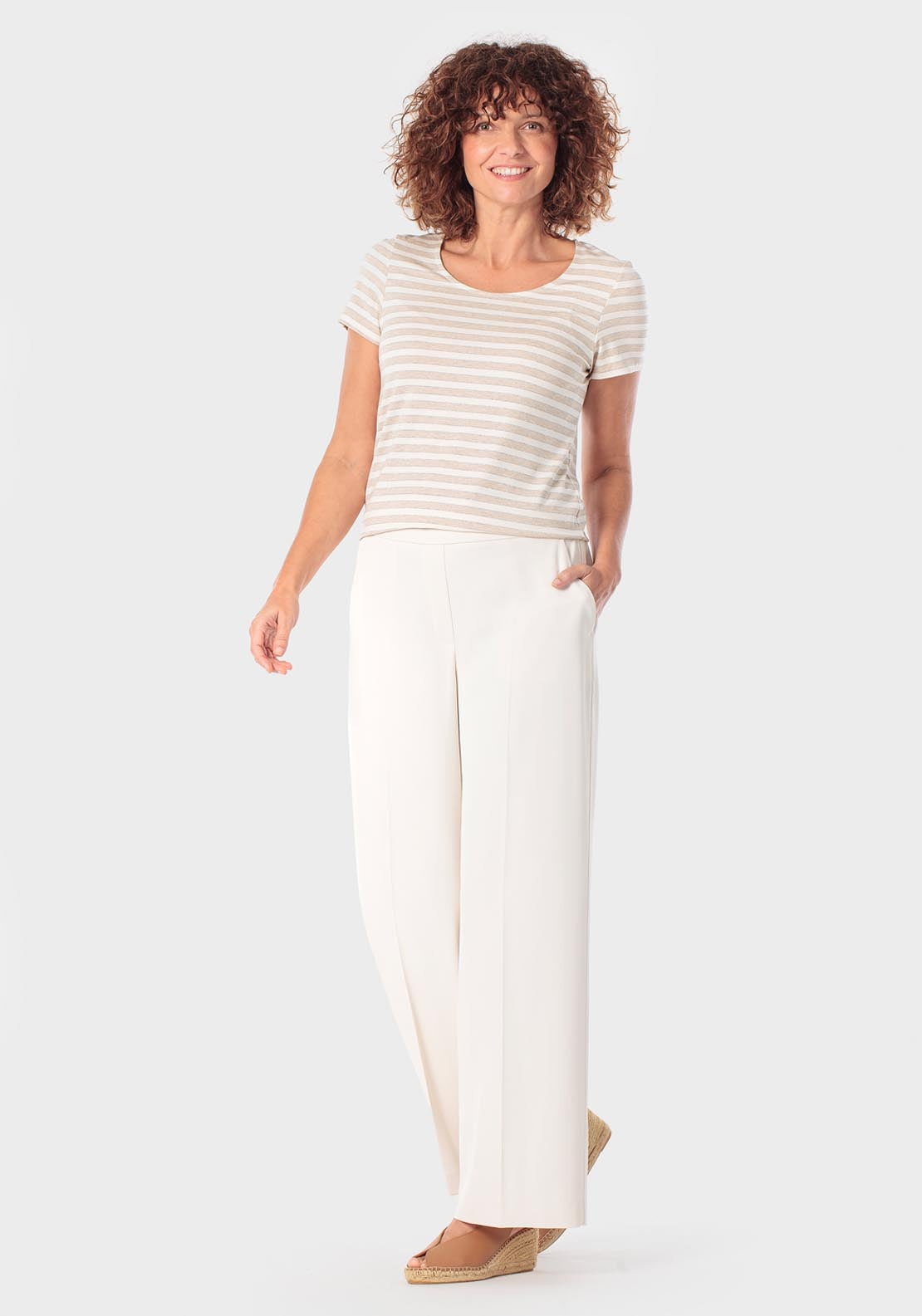Striped T-Shirt - Beige