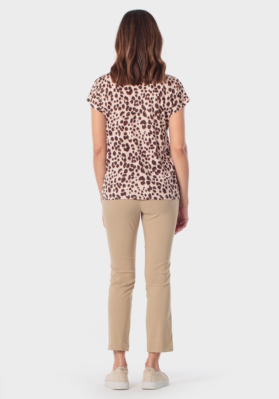 Animal Print T-Shirt - Brown Chocolate